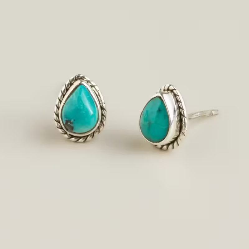 Turquoise Teardrop Earrings