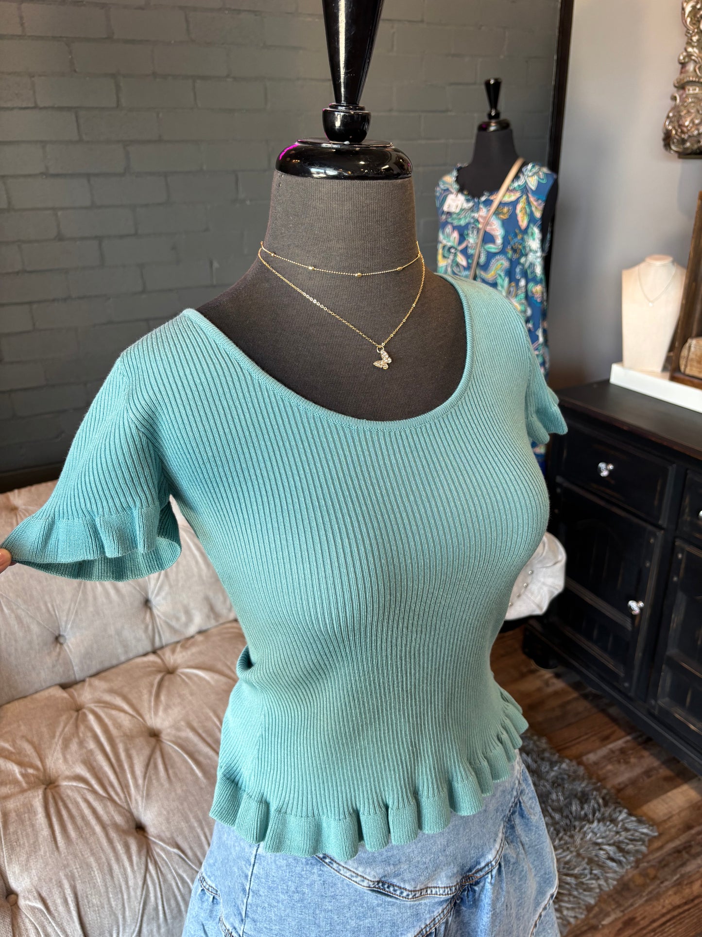Delaney Sweater Knit Top