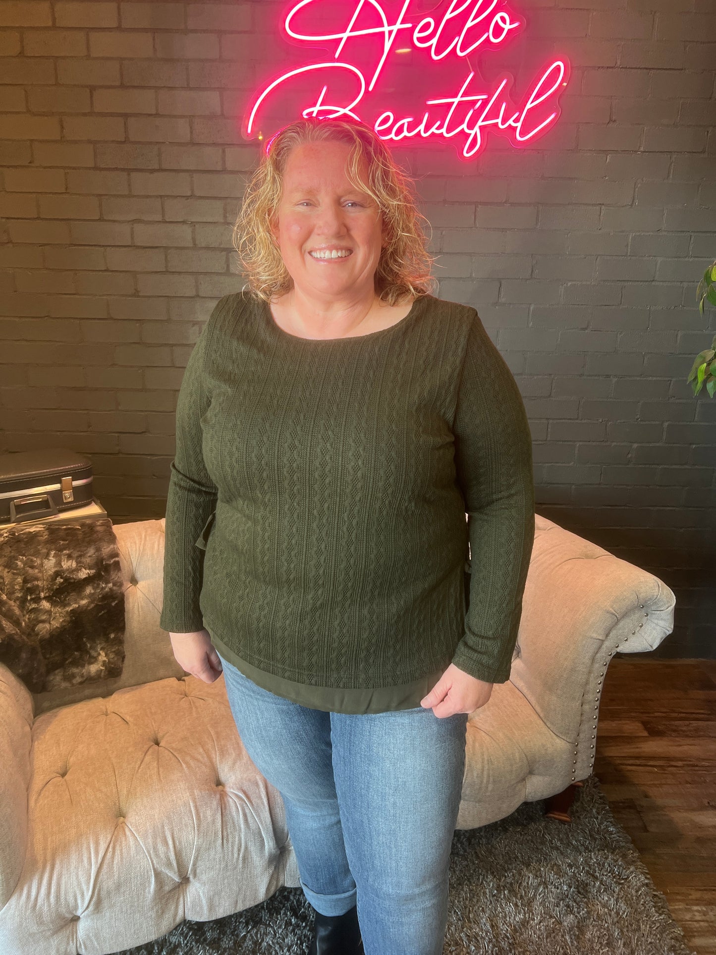 Klaire Side Tie Sweater
