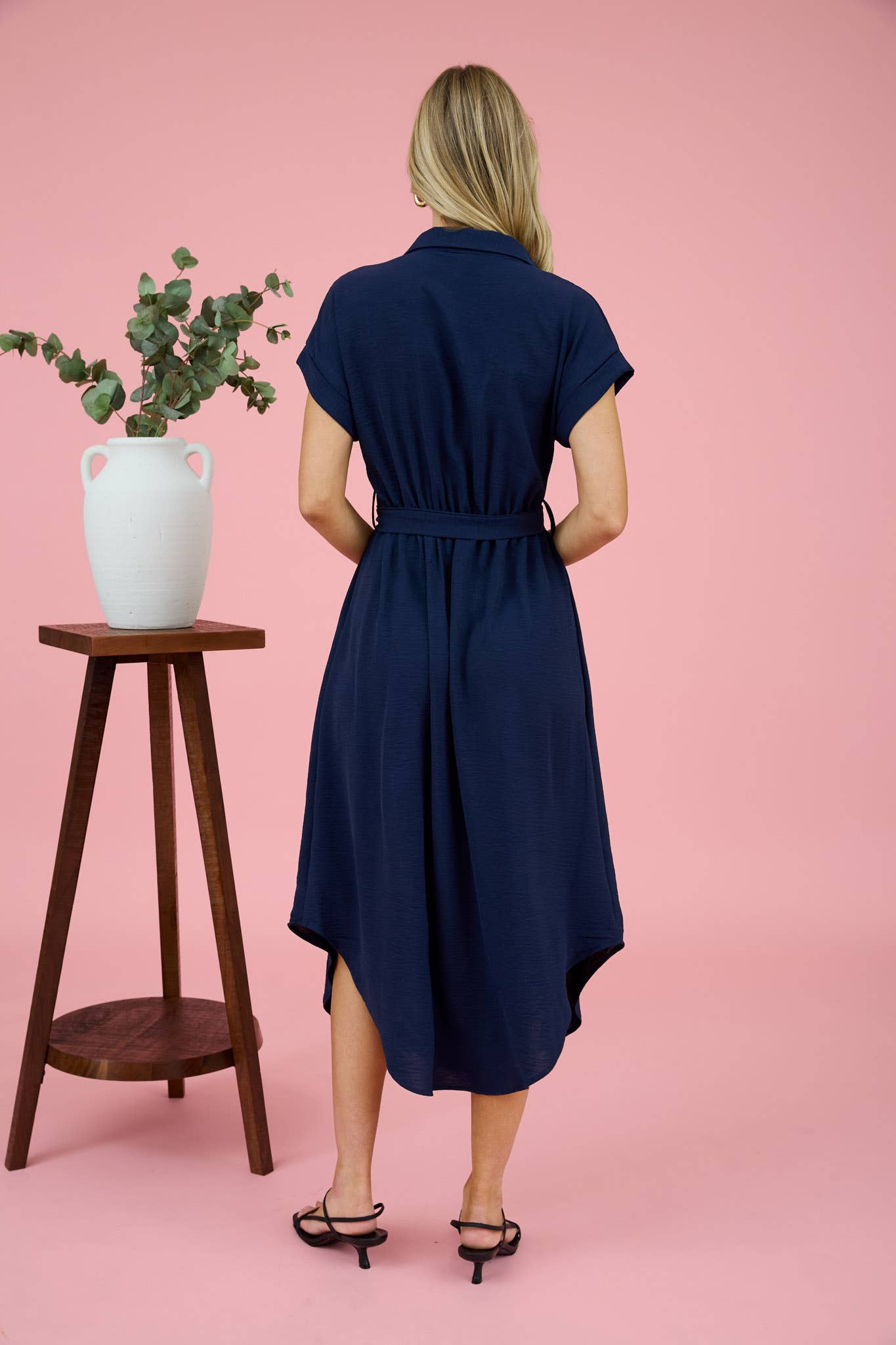 Frances Belted Midi Dress