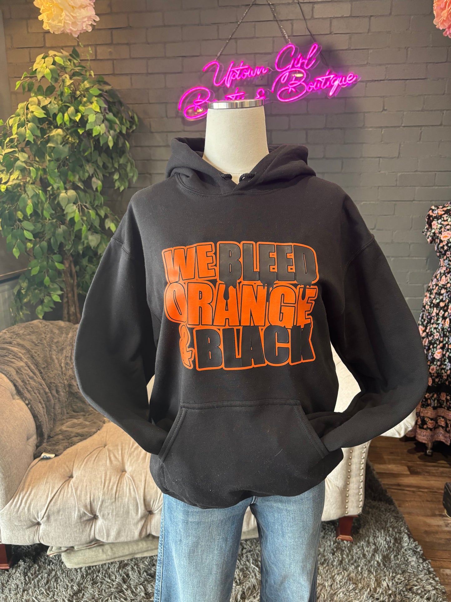 We Bleed Orange & Black Kaukauna Crewneck Sweatshirt