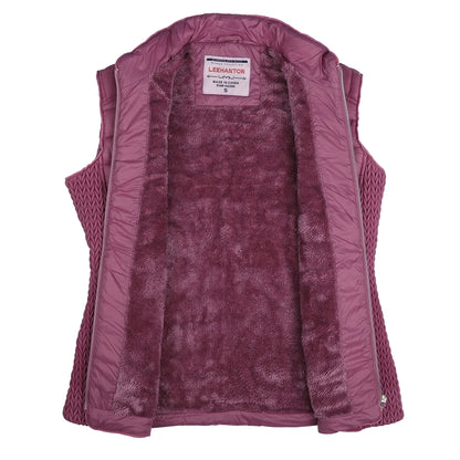 Leah Fur Lined Puffer Vest