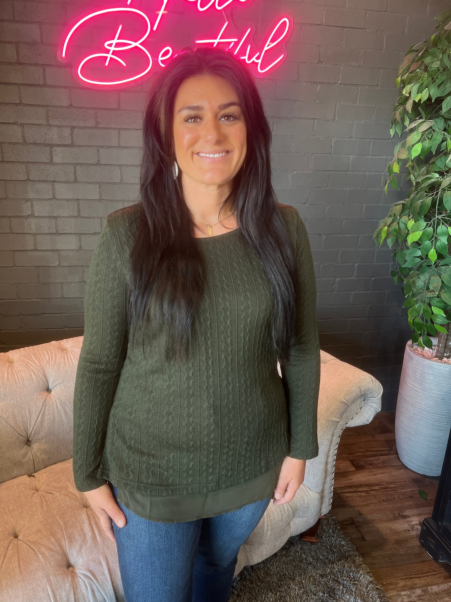 Klaire Side Tie Sweater
