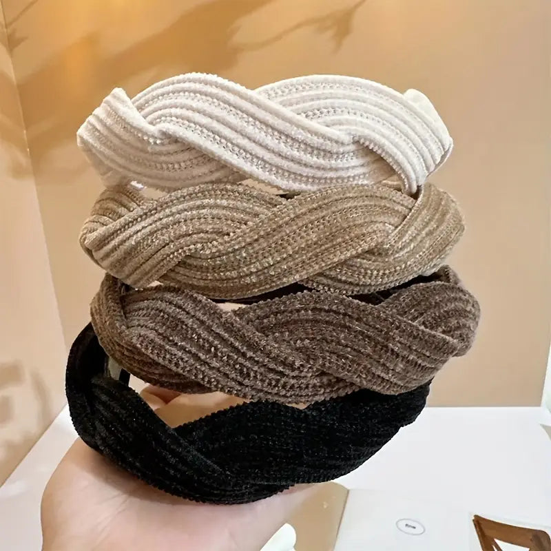 Corduroy Braided Headbands