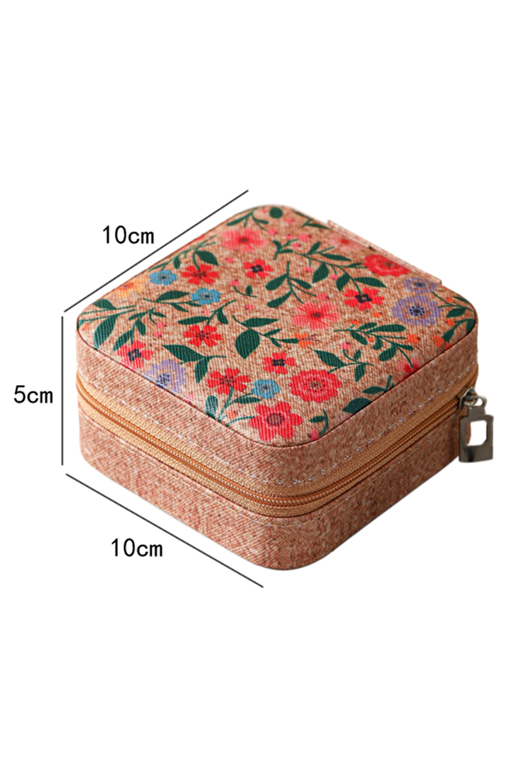 Floral Cork Jewelry Case