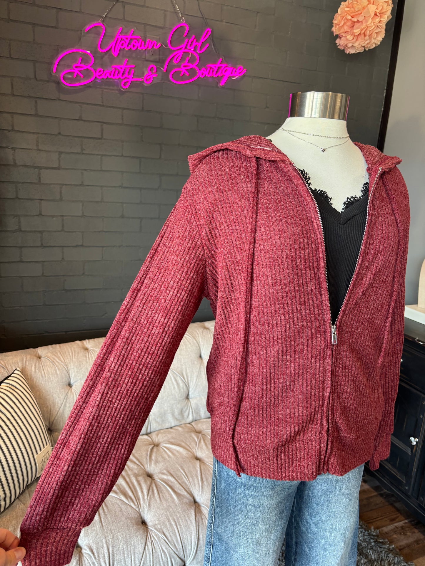 Dahlia Zip-Up Hoodie