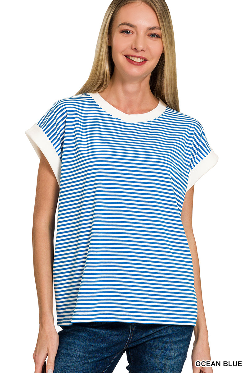 Celeste Striped Tee