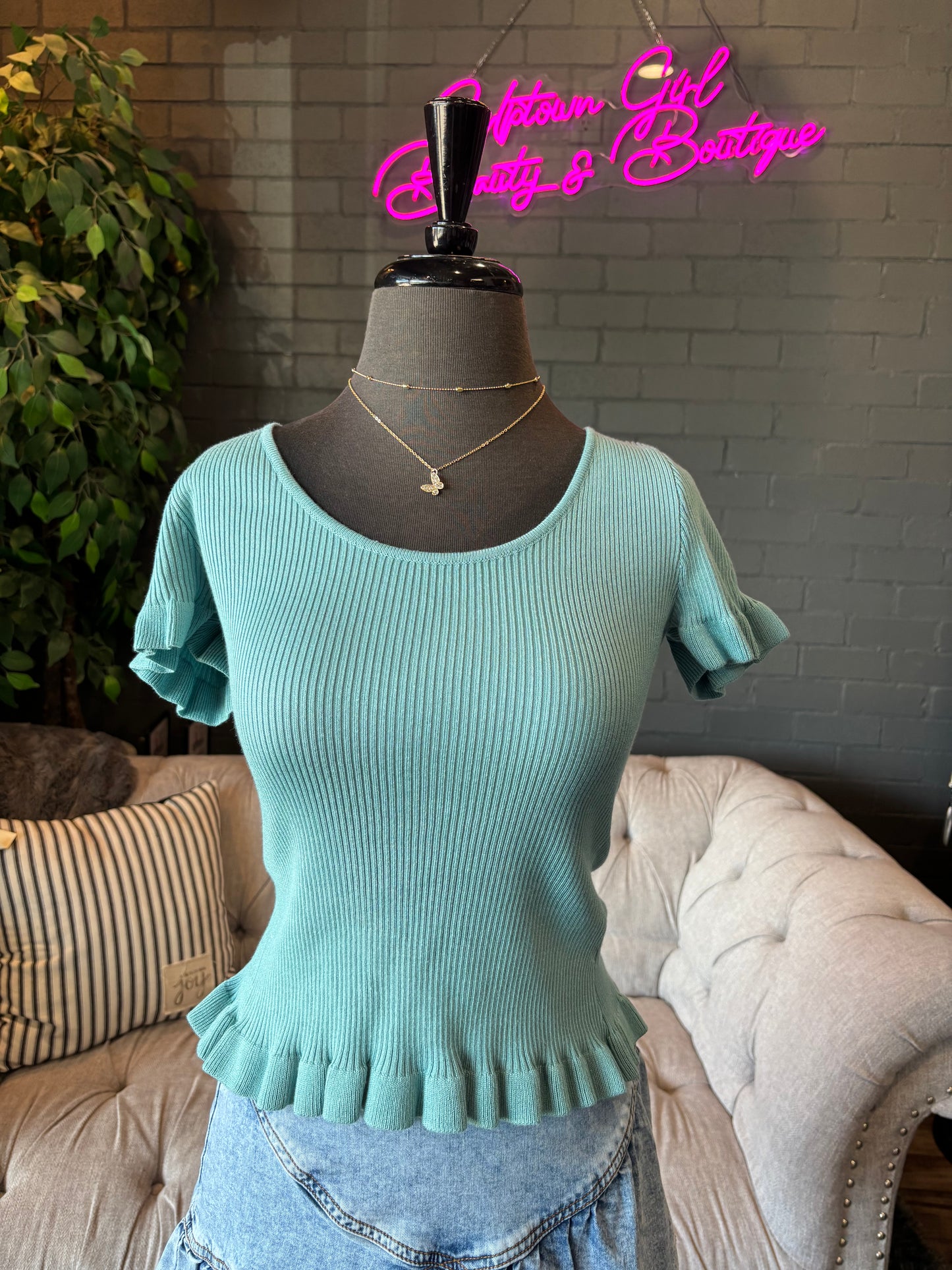 Delaney Sweater Knit Top