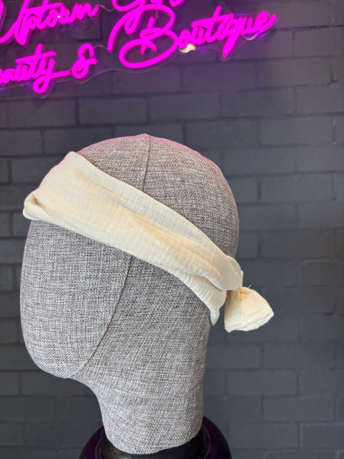 Cream Head Wrap