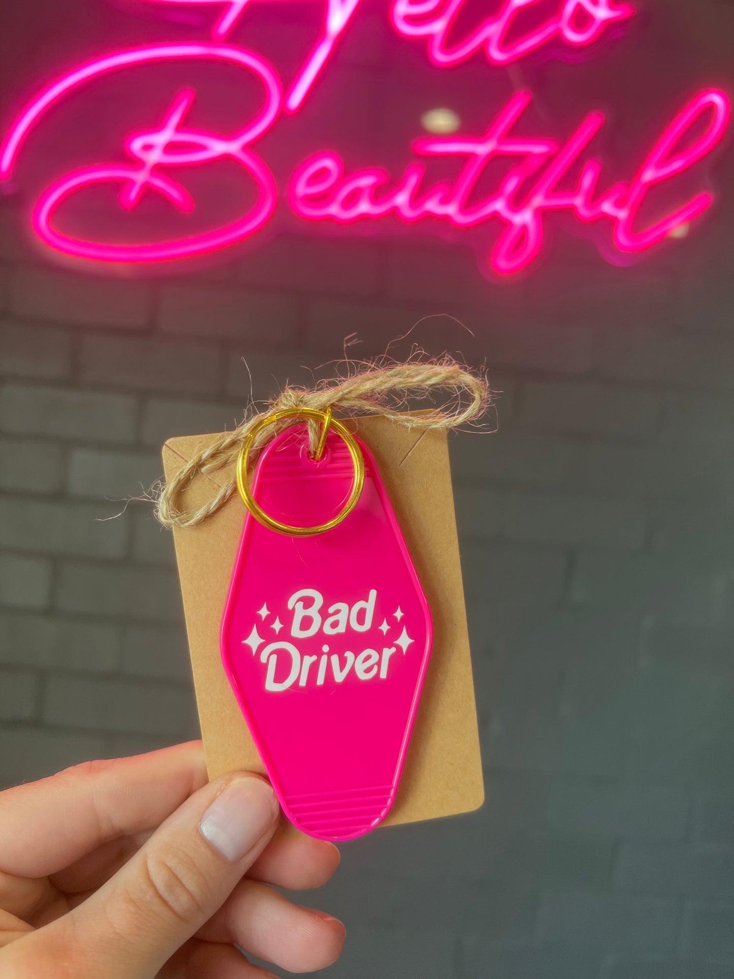 Bad Driver Keychain