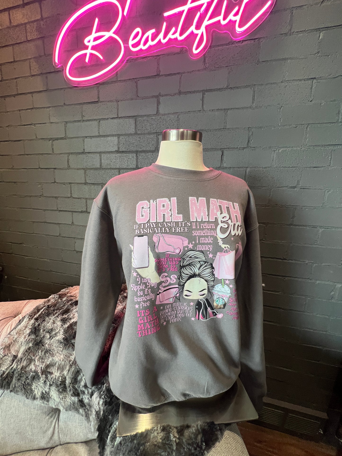 Girl Math Crewneck Sweatshirt