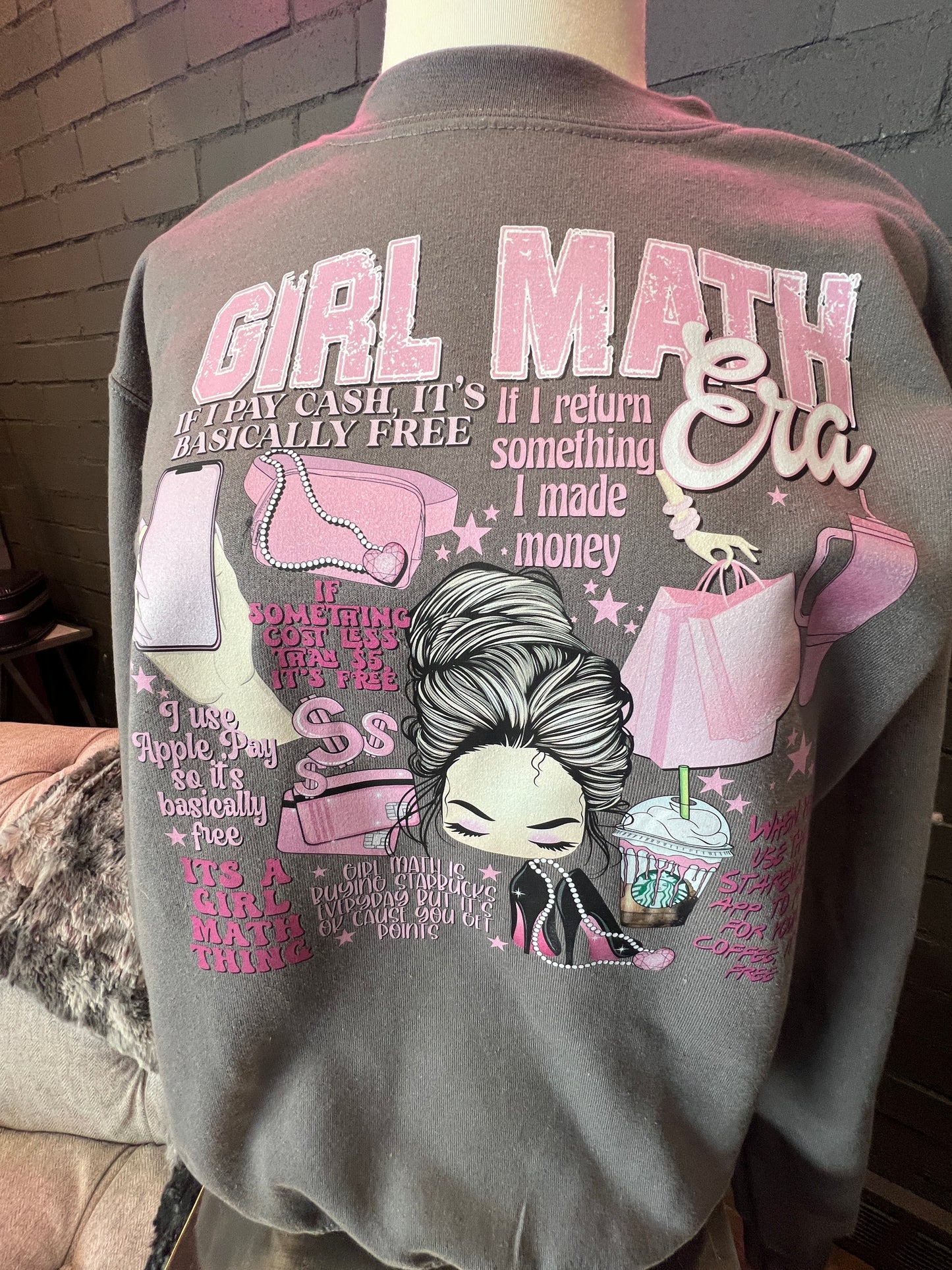 Girl Math Crewneck Sweatshirt