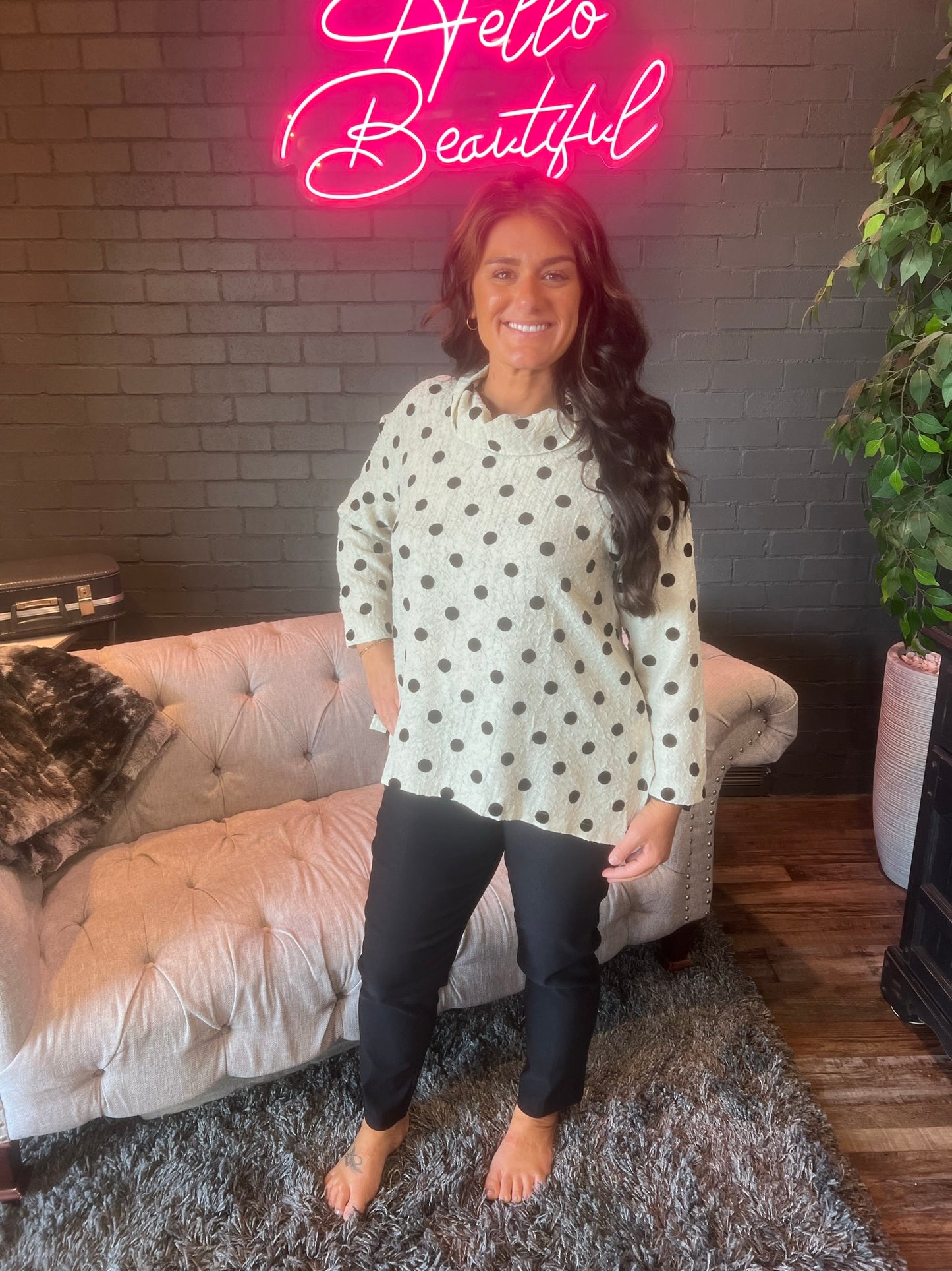Kailey Polka Dot Top