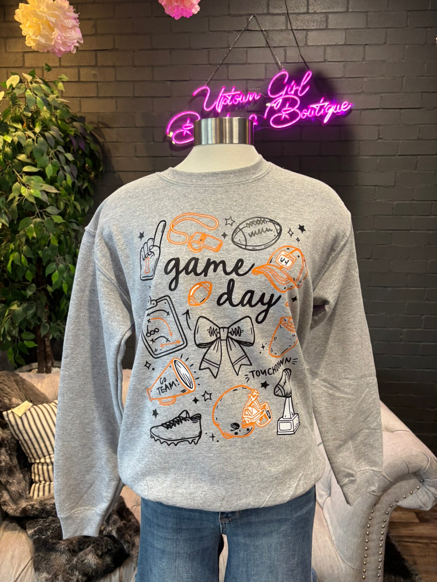 Kaukauna Gameday Doodles Crewneck