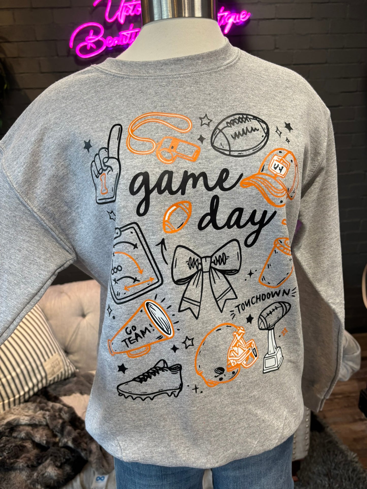 Kaukauna Gameday Doodles Crewneck