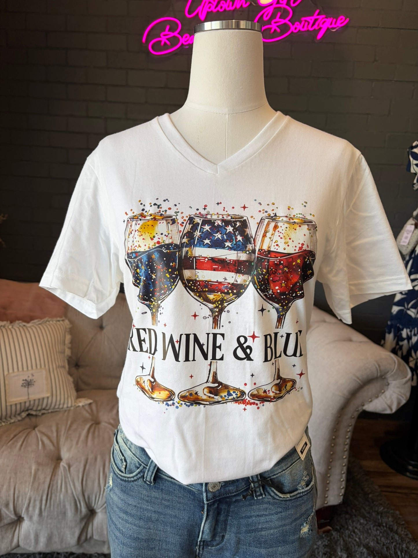 Red, Wine & Blue Tee