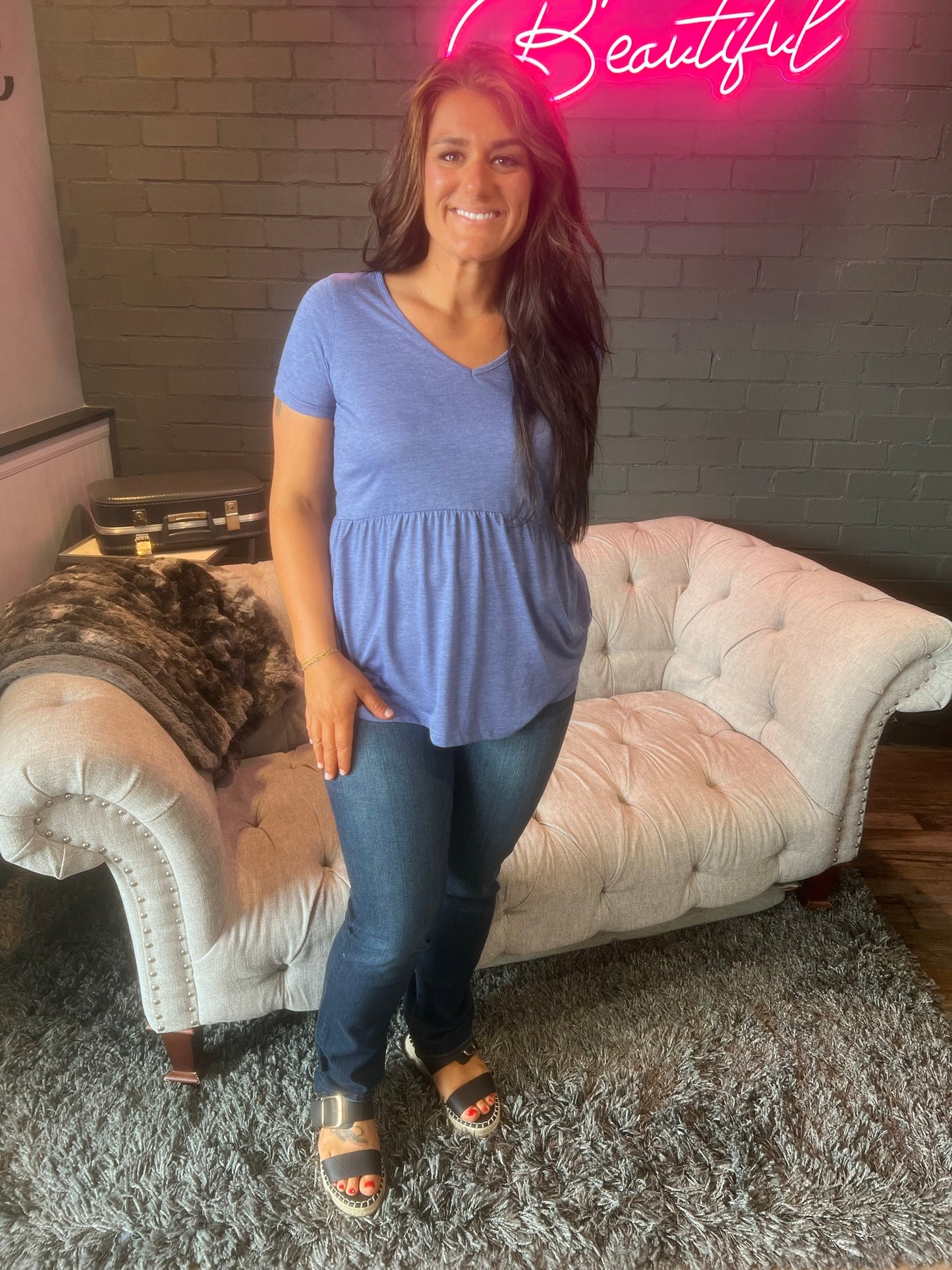 Sarah Ruffle Top