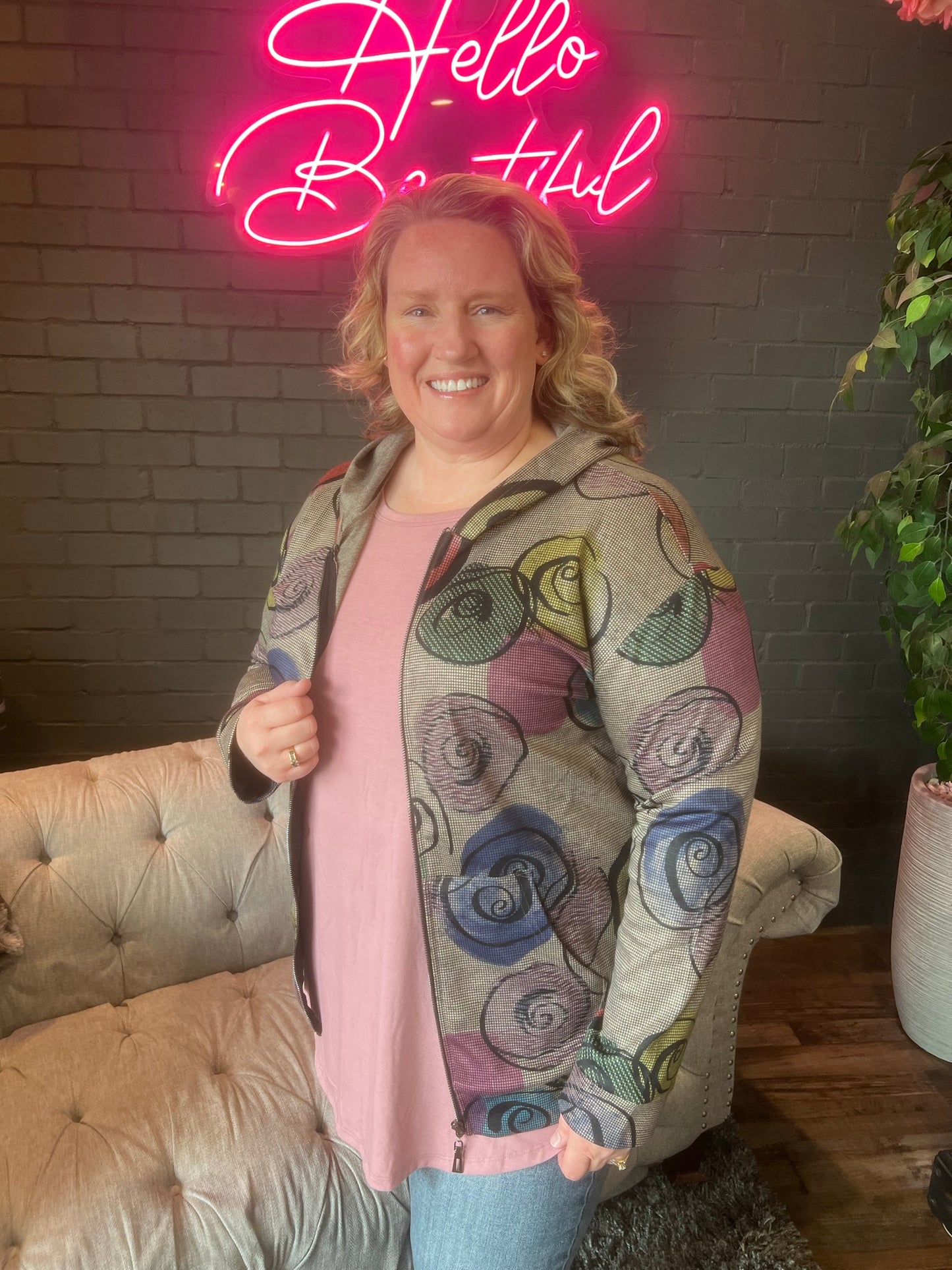 Zoe Zip Up Sweater