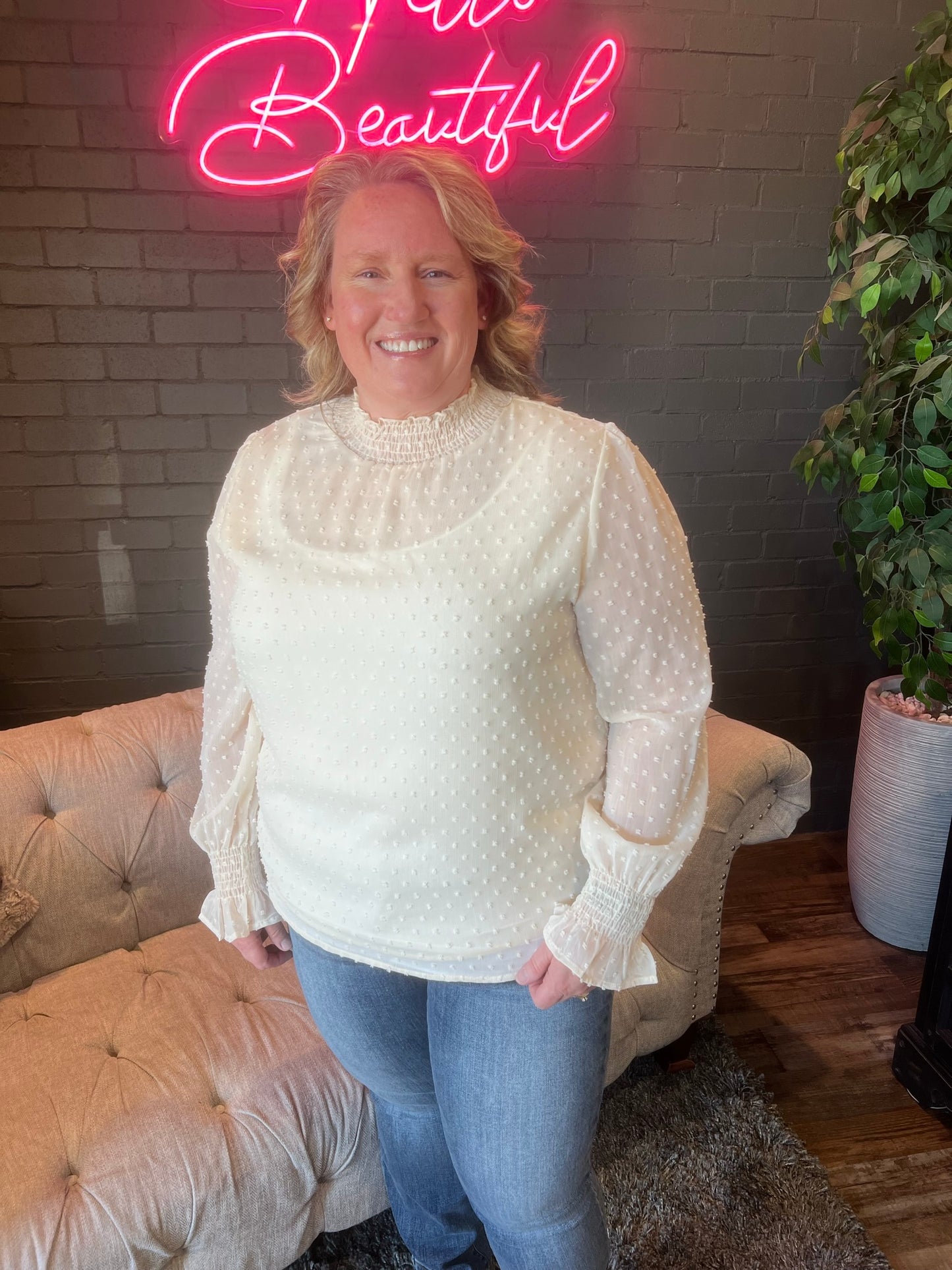 Mariana Blouse - Cream