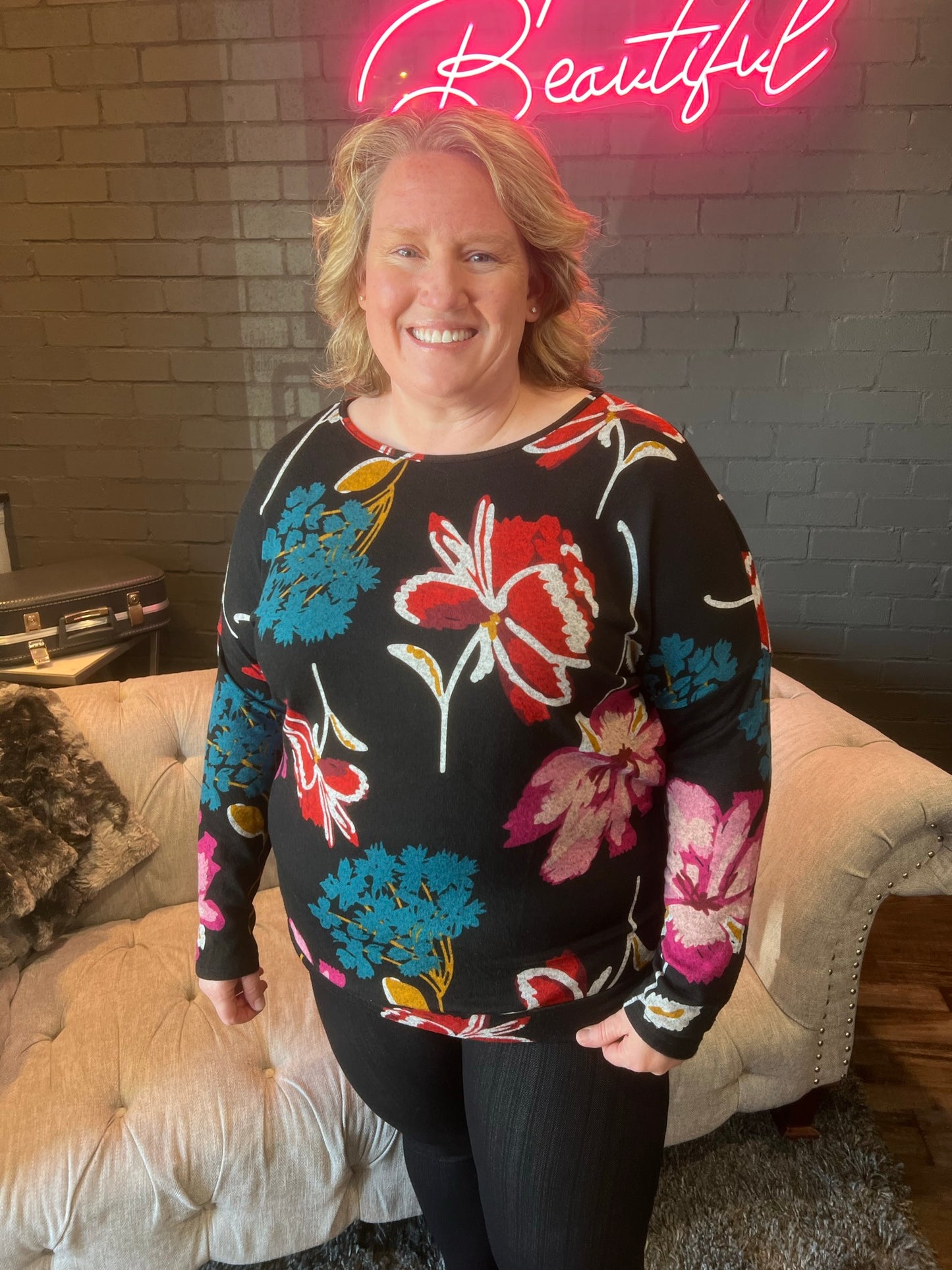 Renee Floral Sweatshirt