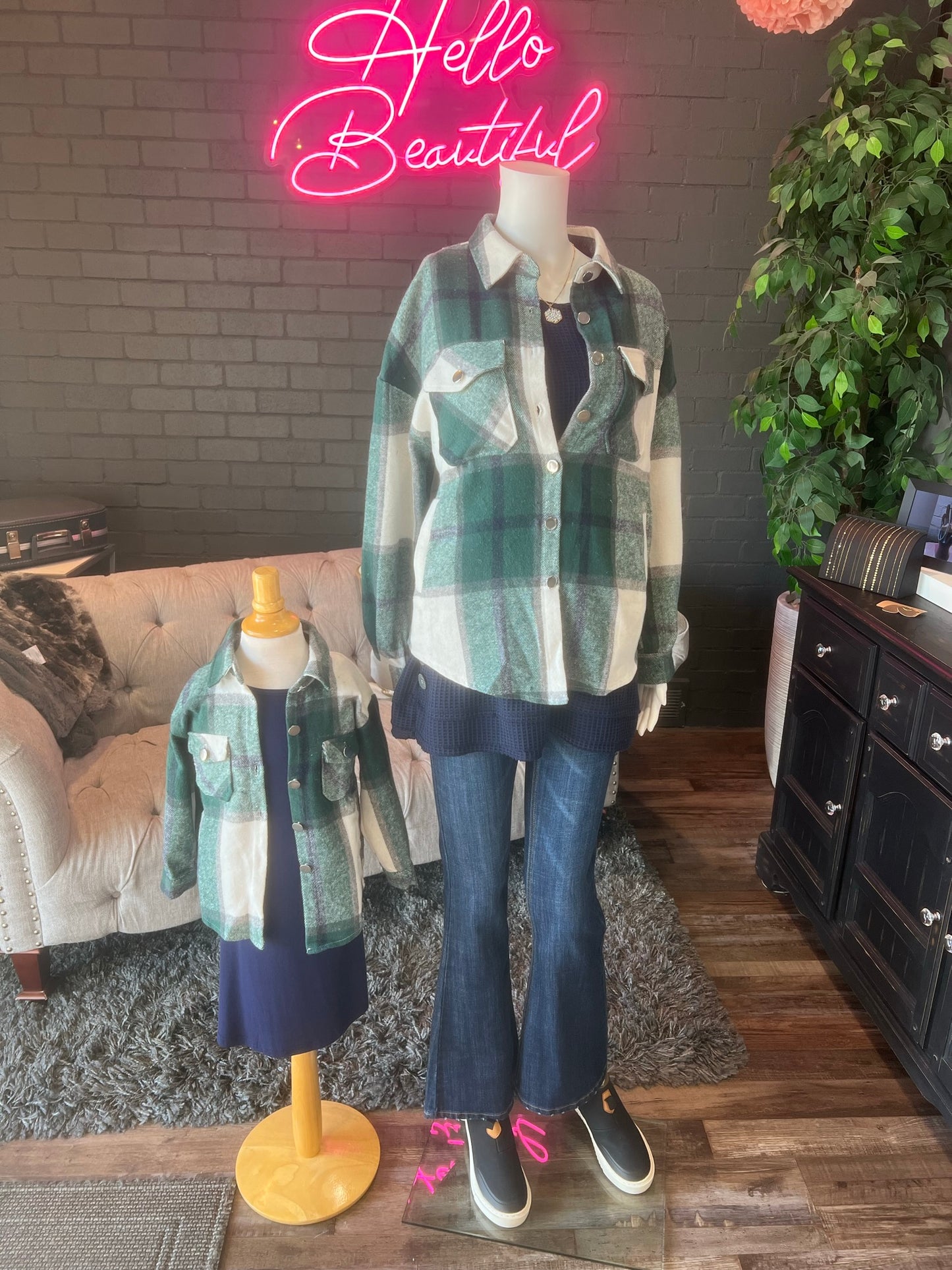 Trista Shacket - Green