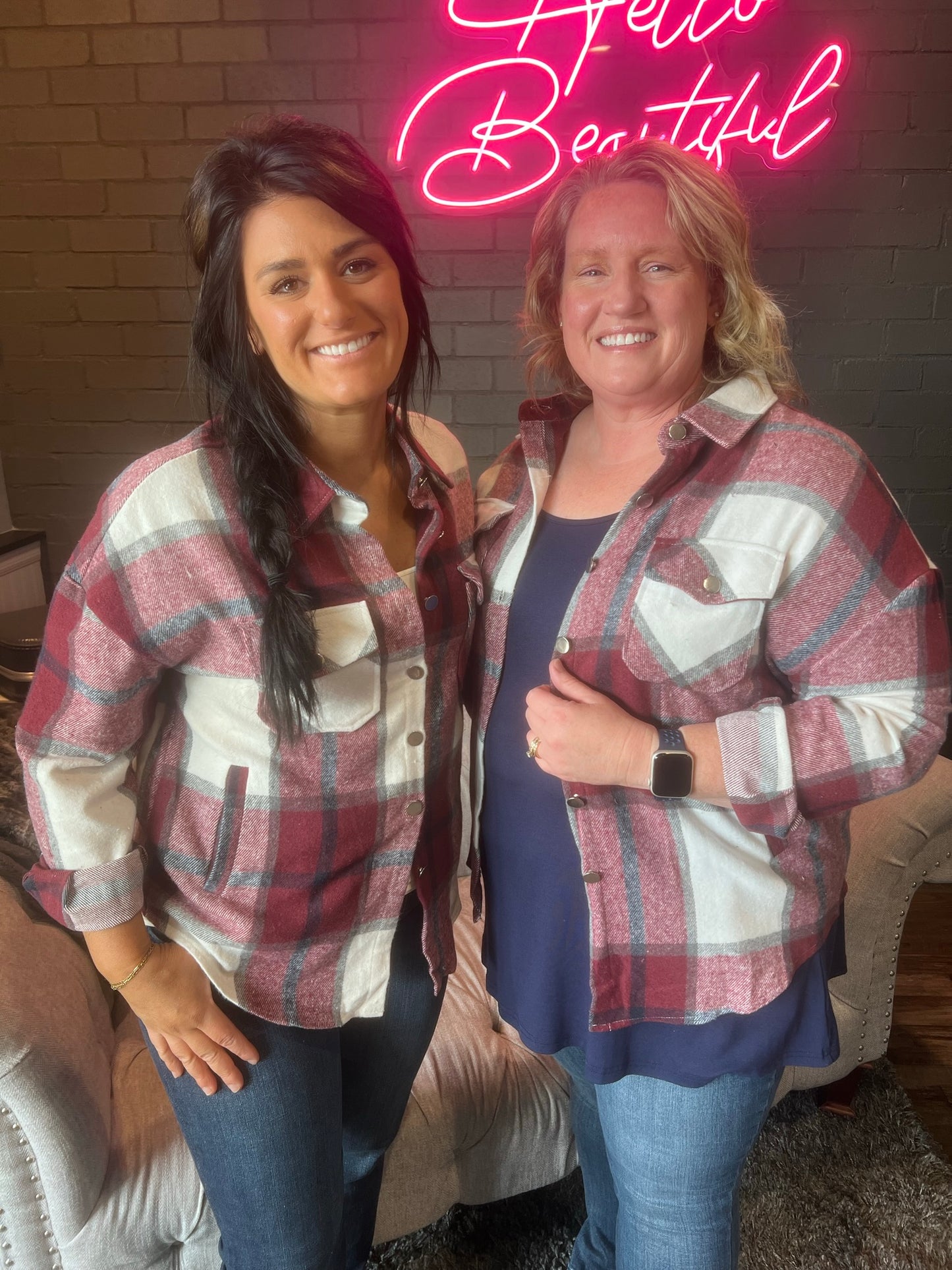 Trista Shacket - Maroon