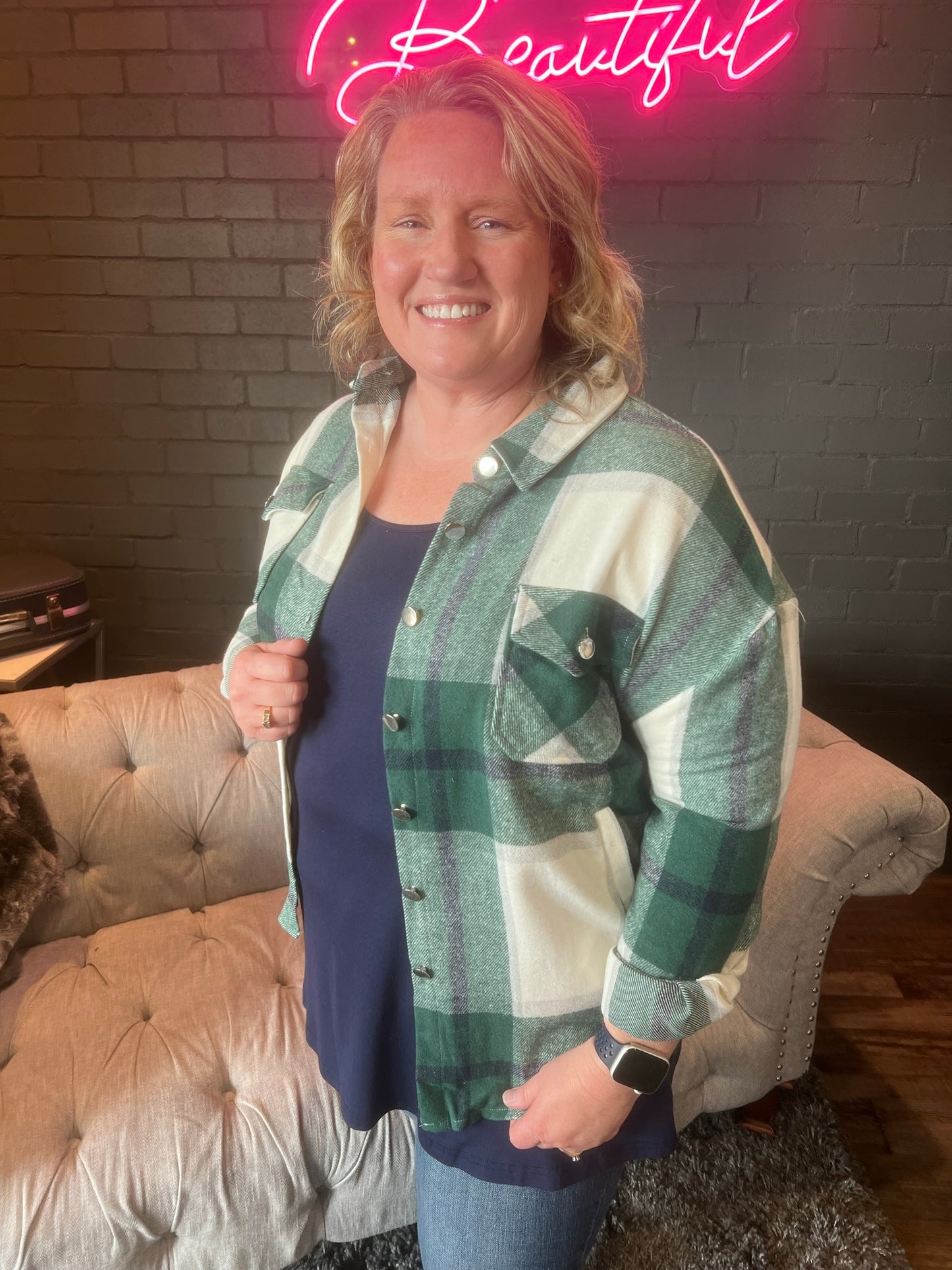 Trista Shacket - Green