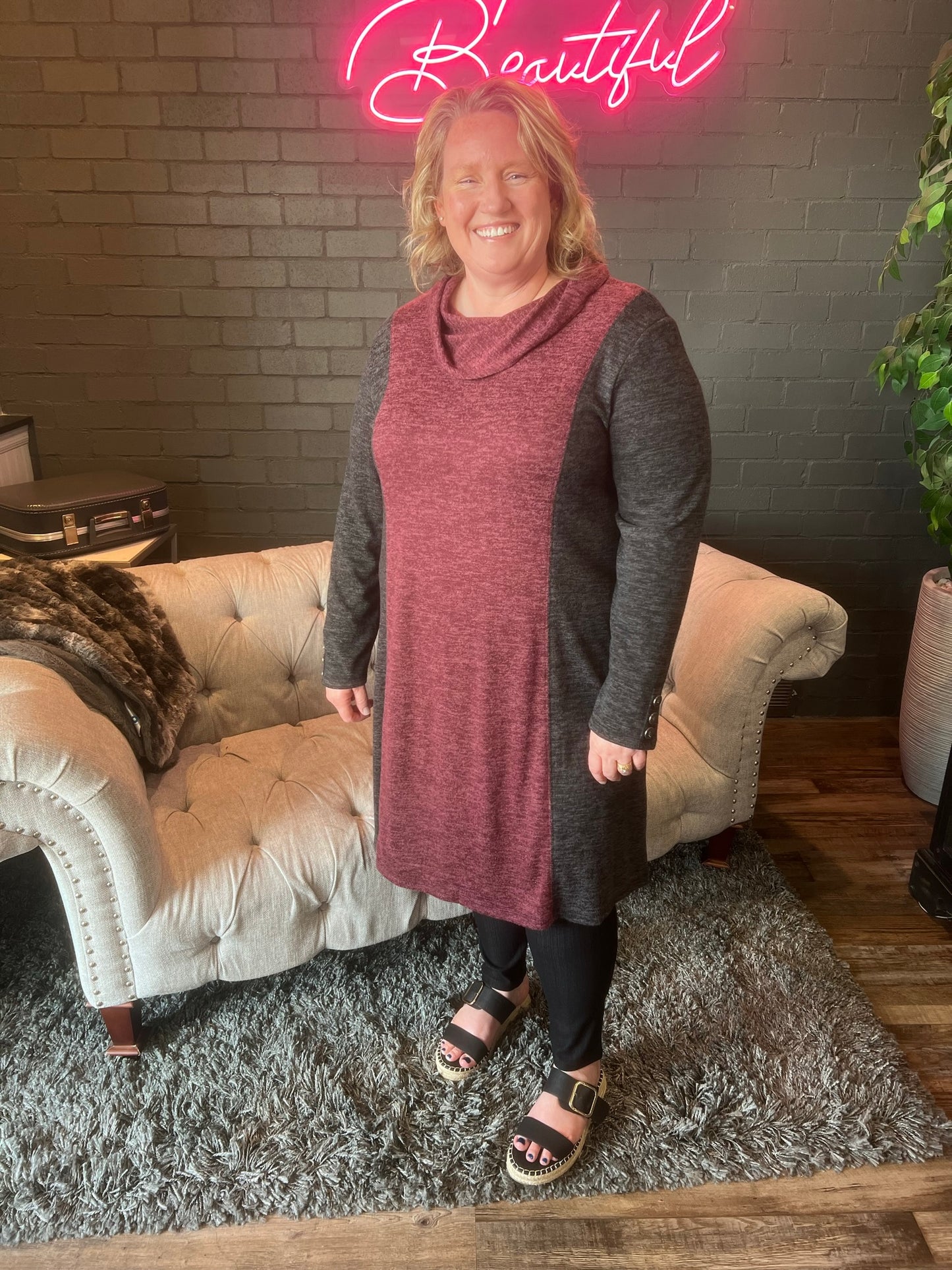 Drea Dress - Brandywine