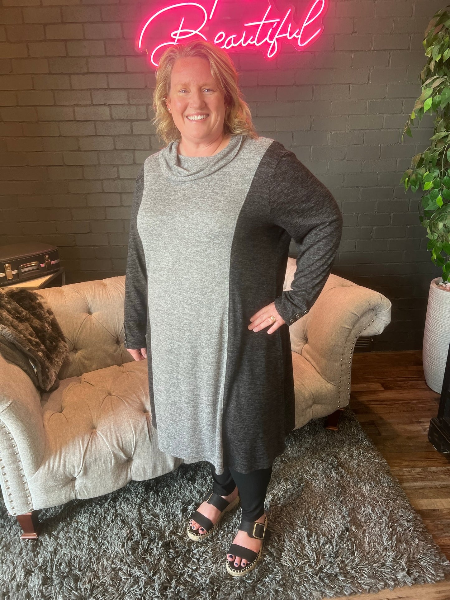 Drea Dress - Grey