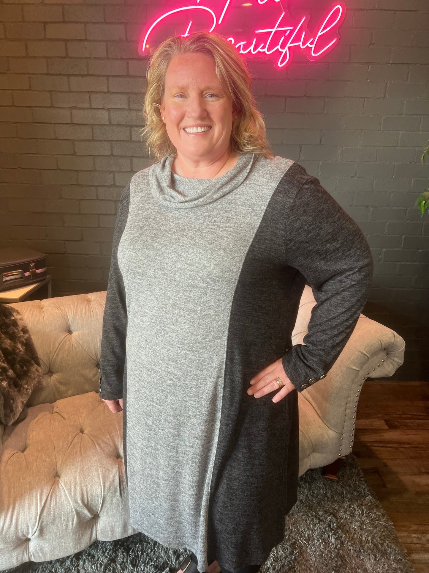 Drea Dress - Grey