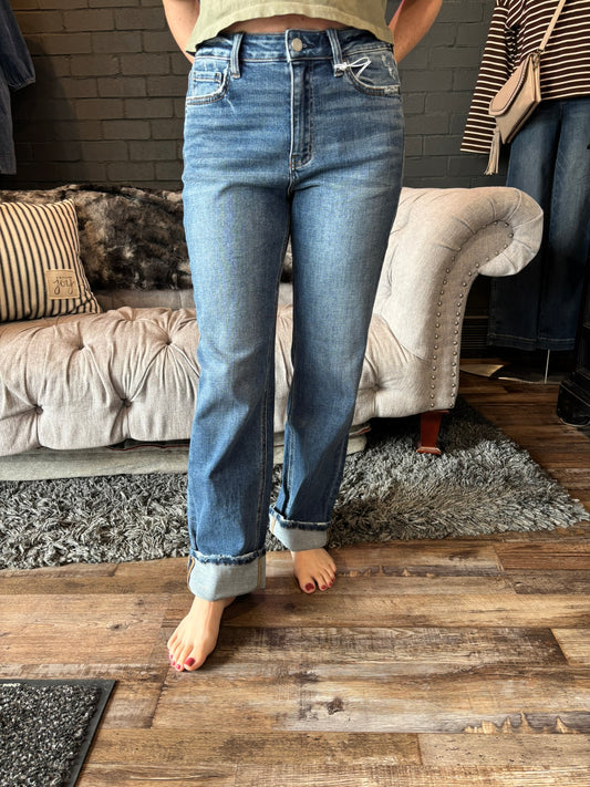 Nico Cuffed Straight Leg Jeans