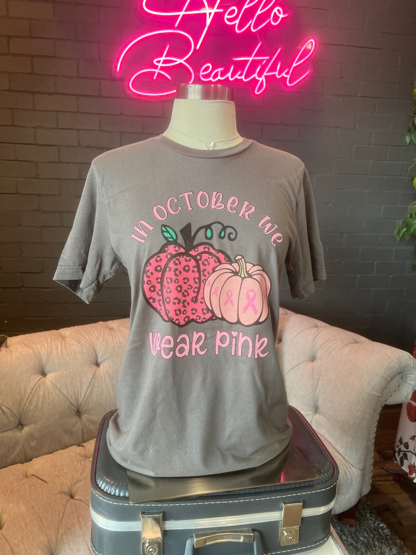 In October We Wear Pink Tee