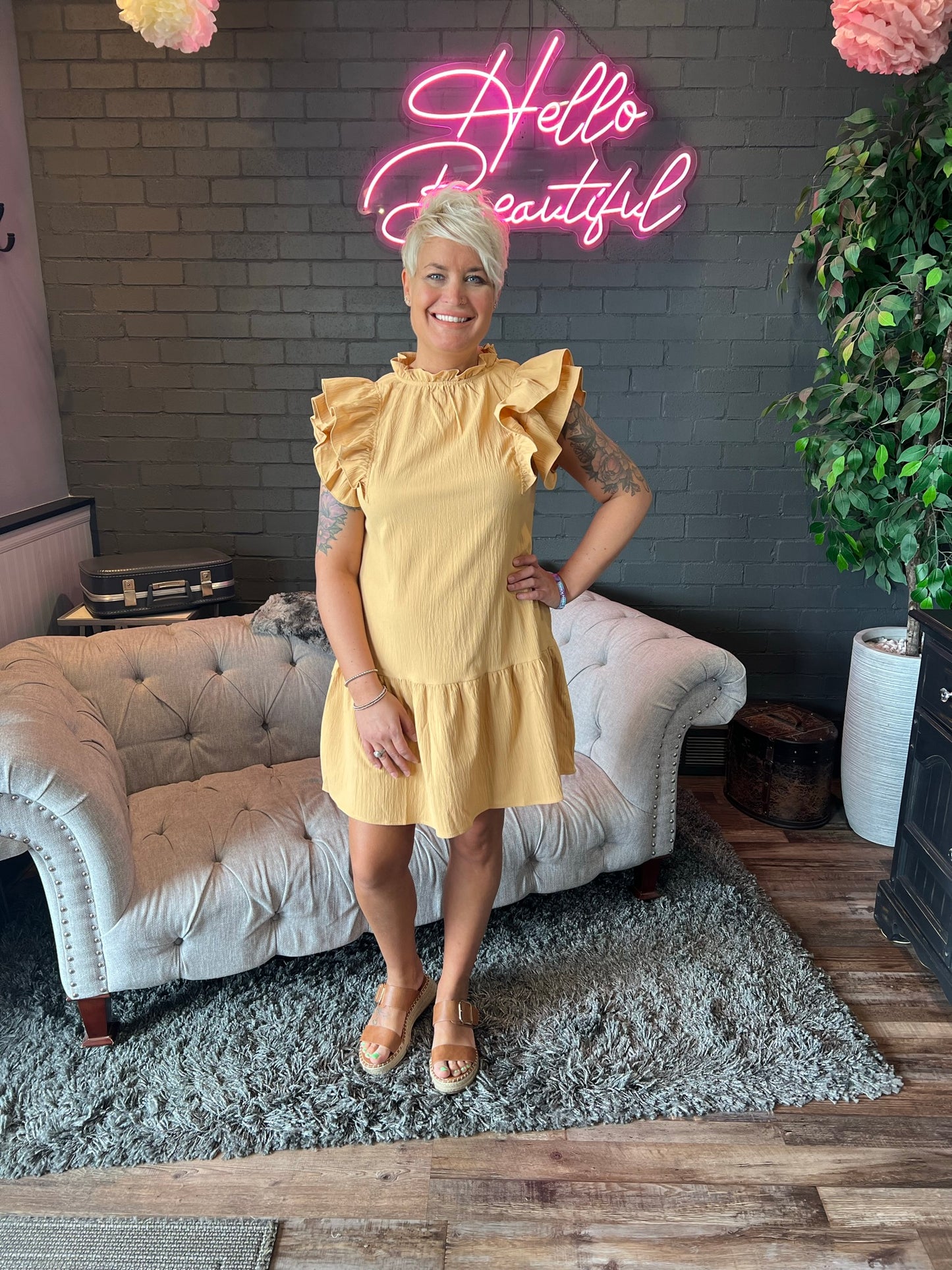 Ariel Ruffle Dress