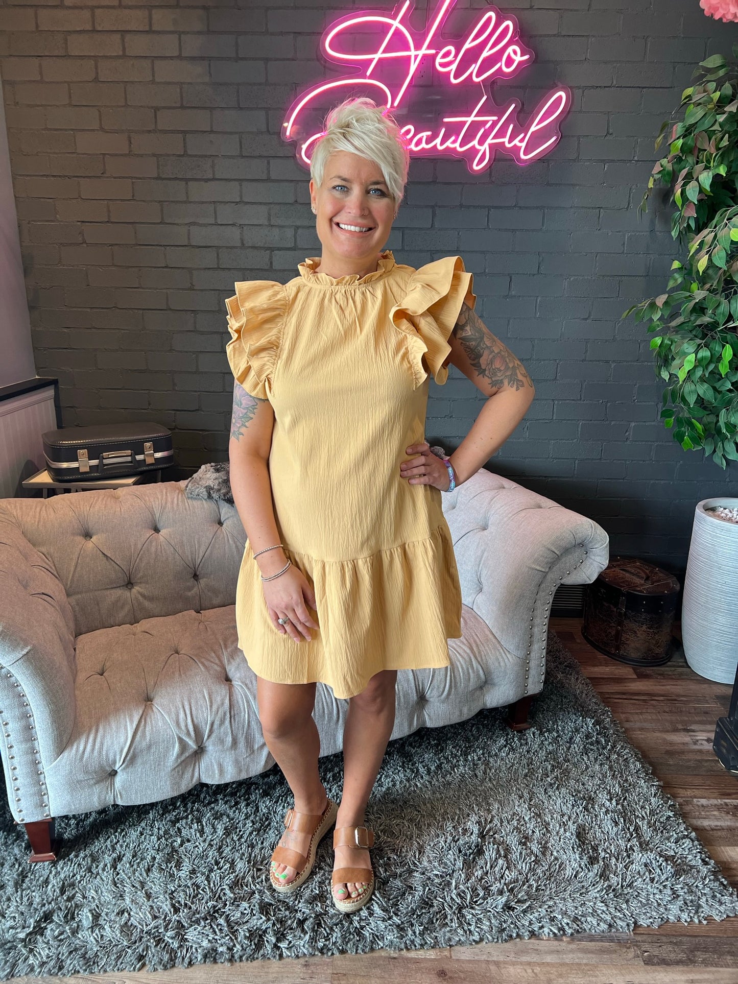 Ariel Ruffle Dress