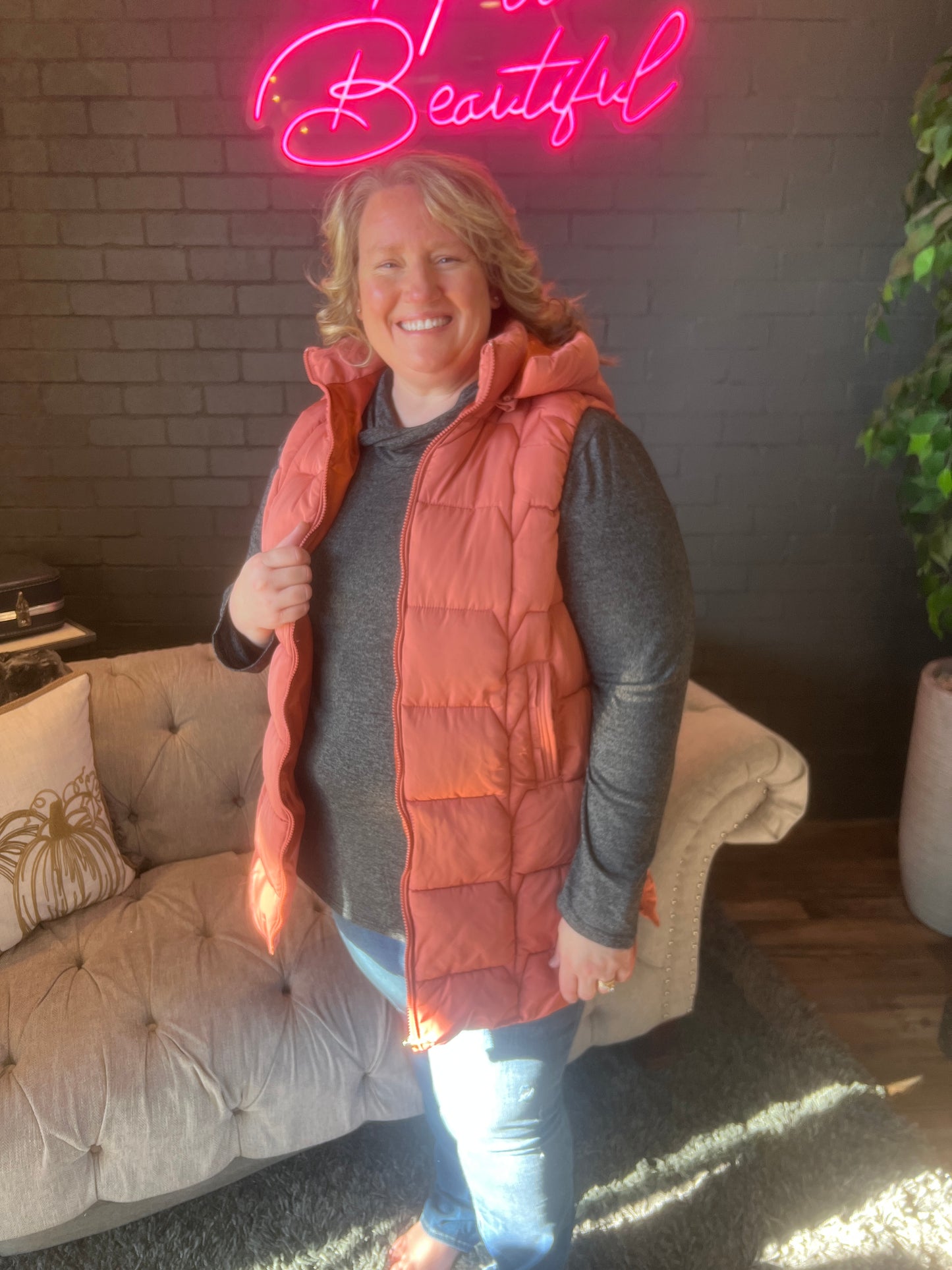 Keeley Puffer Vest w/ Removable Hood