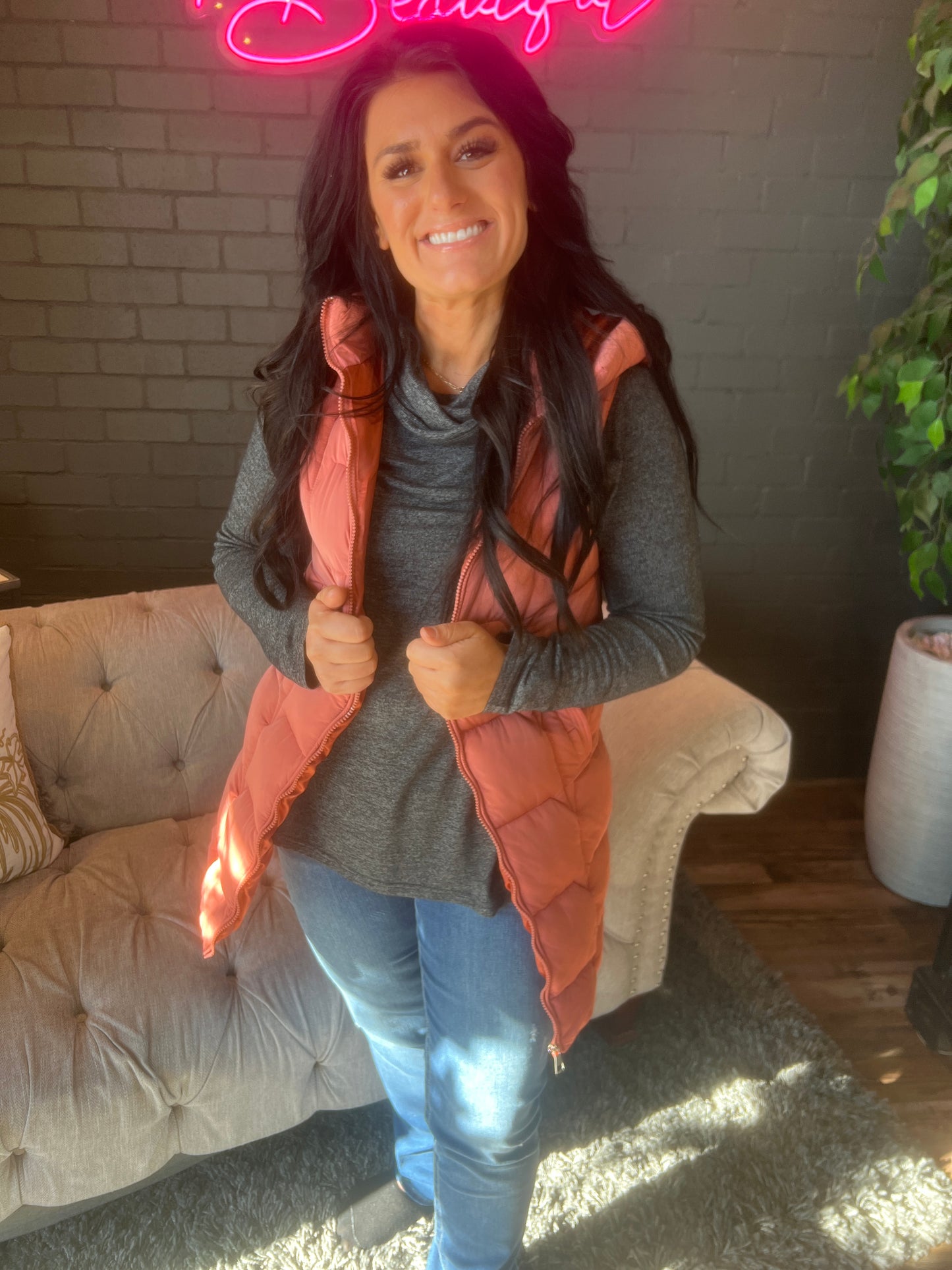 Keeley Puffer Vest w/ Removable Hood