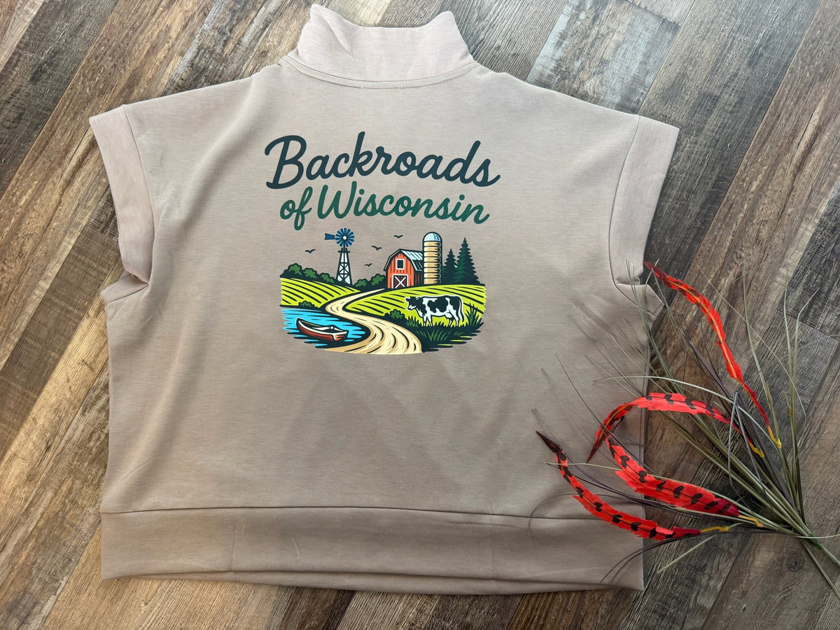 Backroads of WI Zip-Up Vest