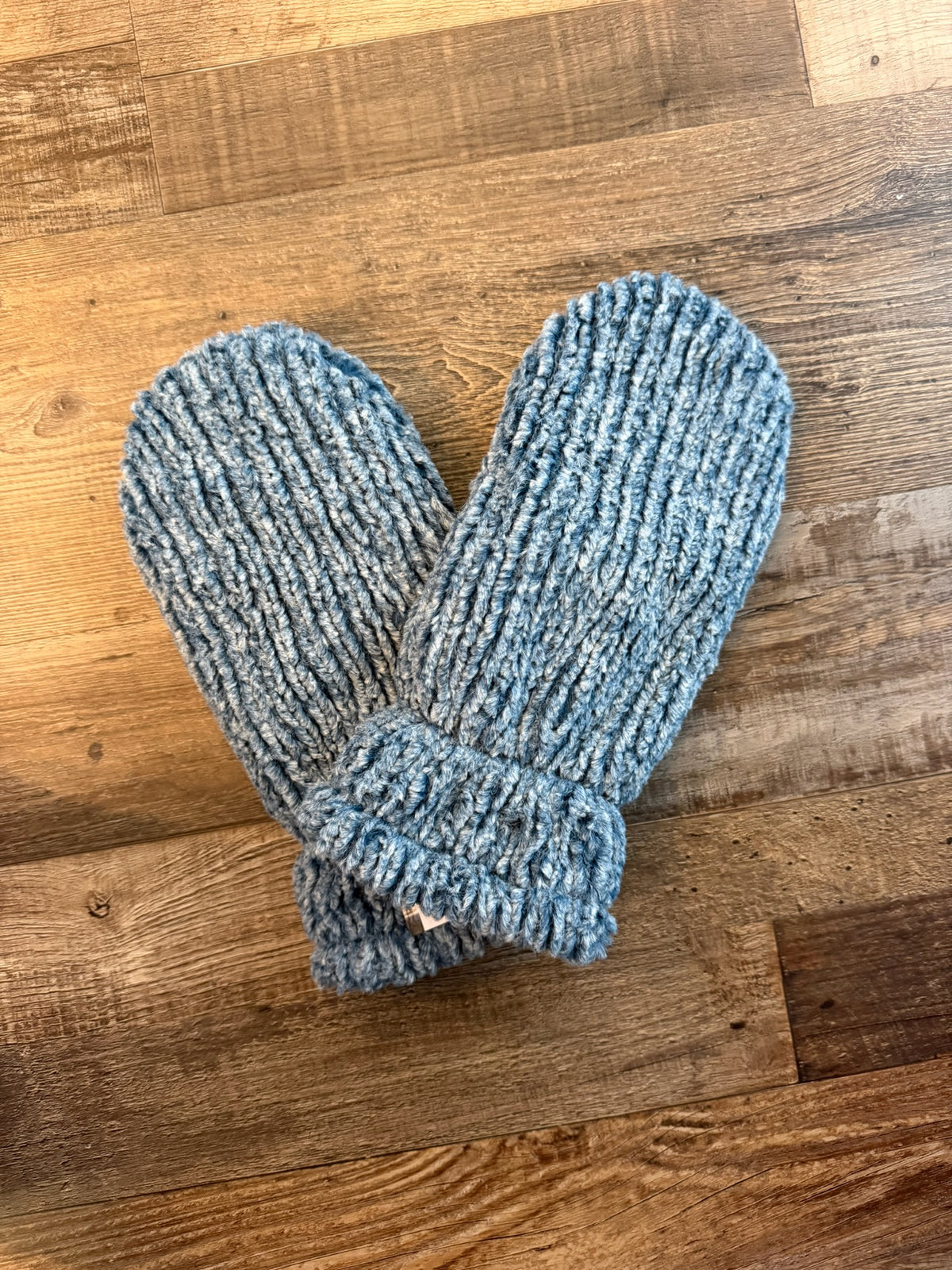 Denim Chenille Mittens