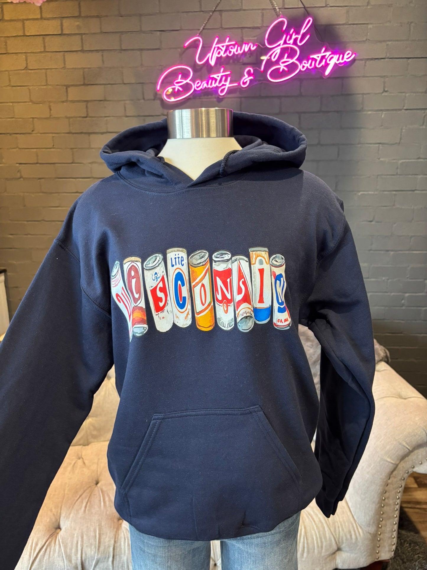Wisconsin Beer Can Hoodie