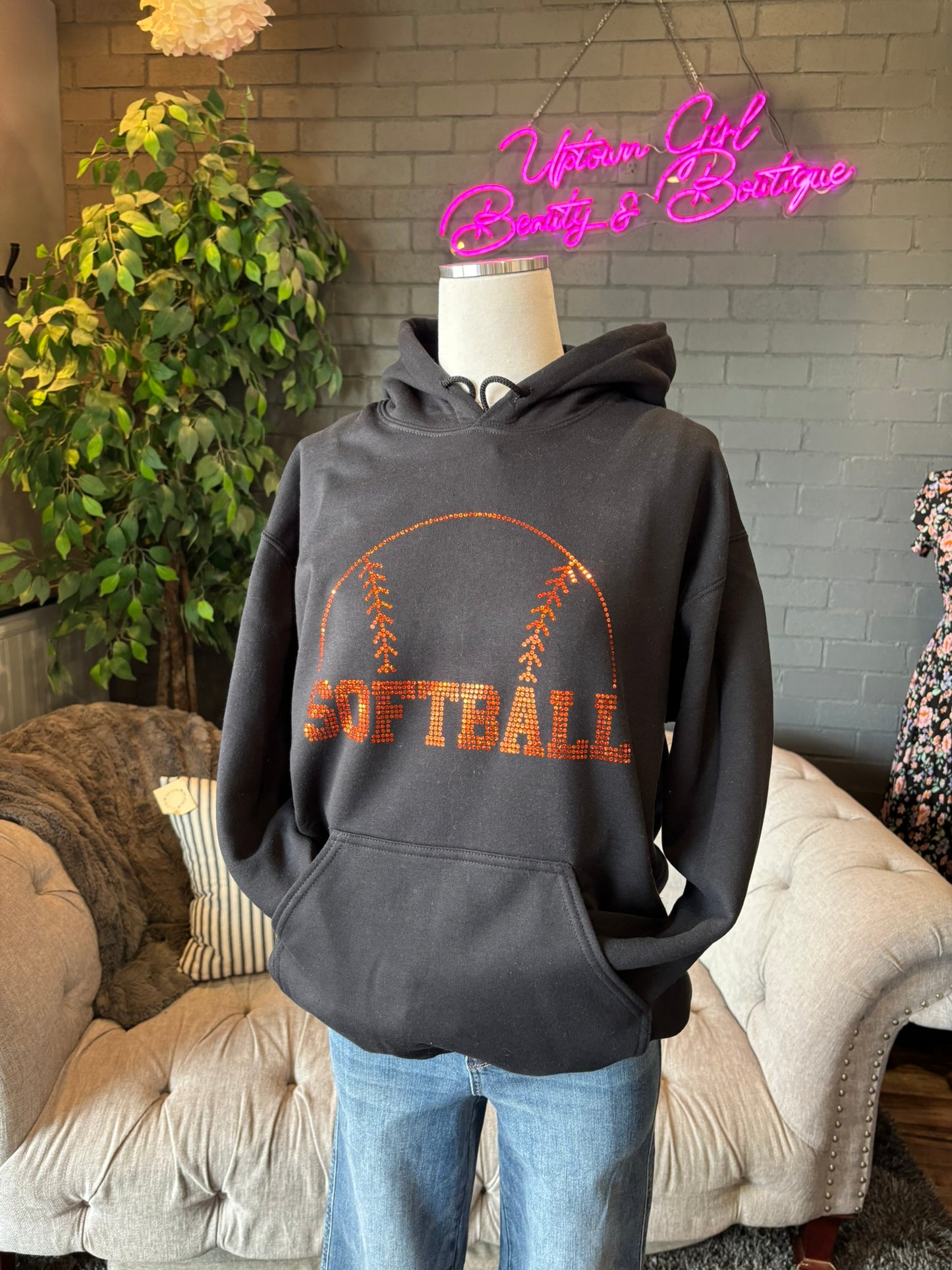 Softball Spangle Hoodie