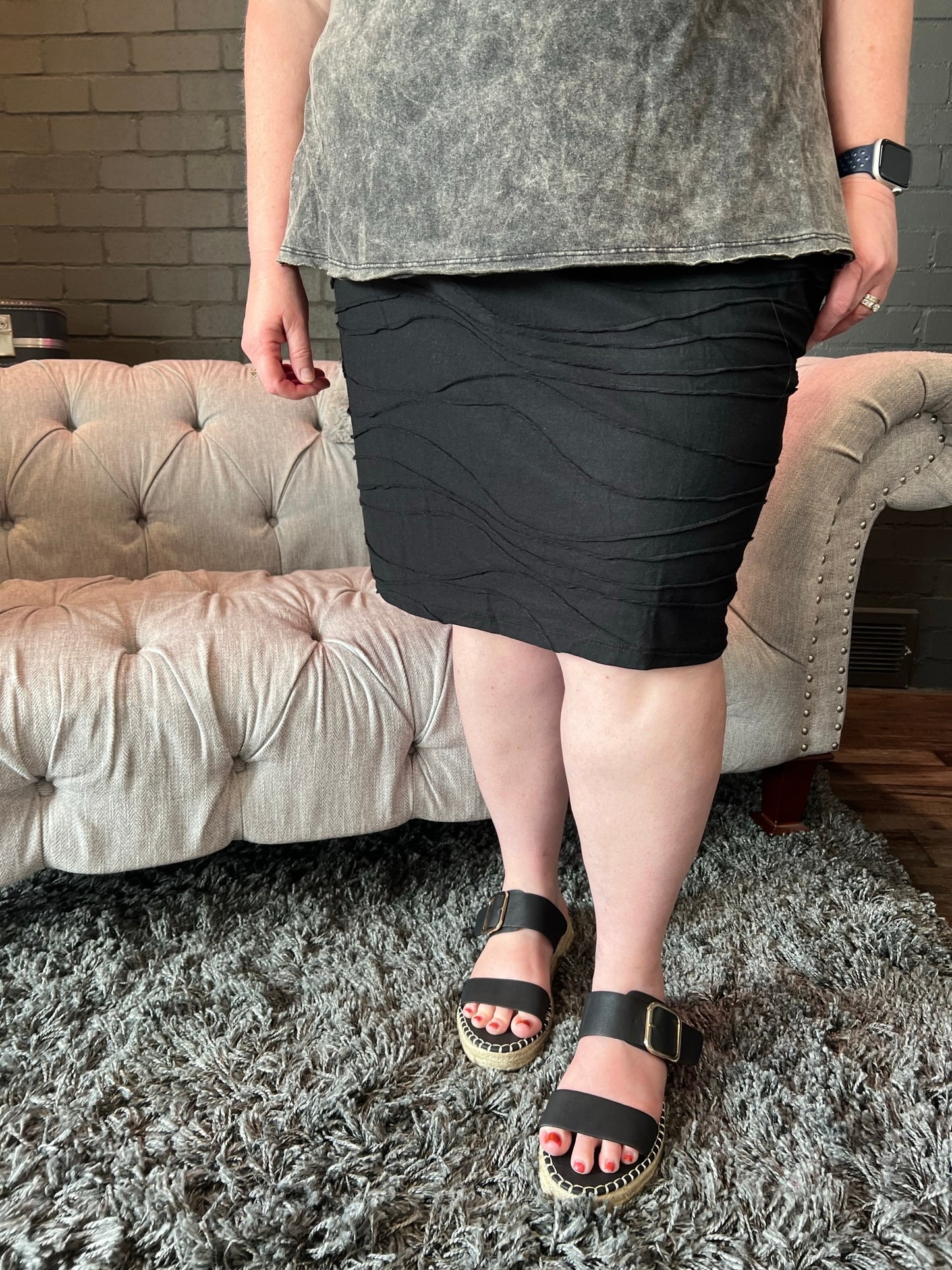 Good Vibes Pocket Skirt