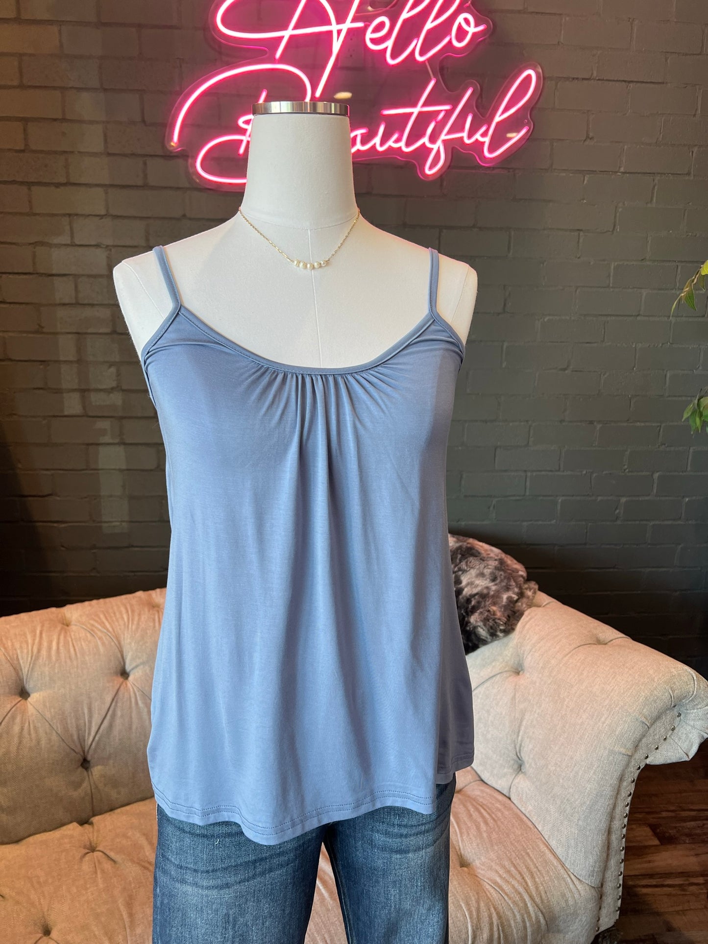 Elsie Adjustable Gathered Cami