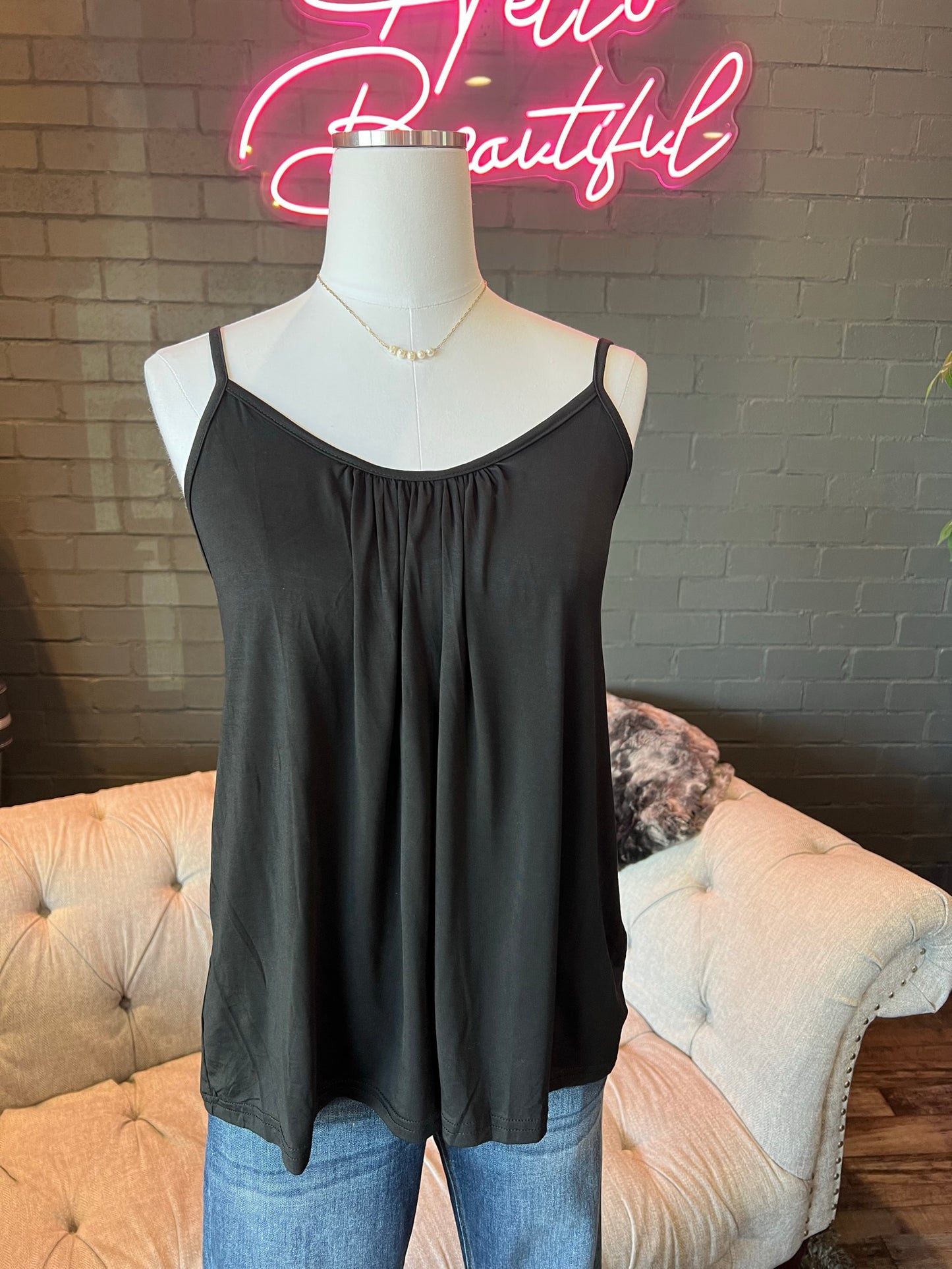 Elsie Adjustable Gathered Cami