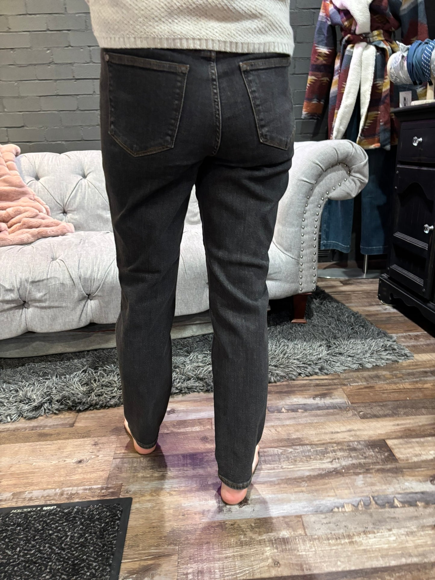 Cassie Black Denim Jeans