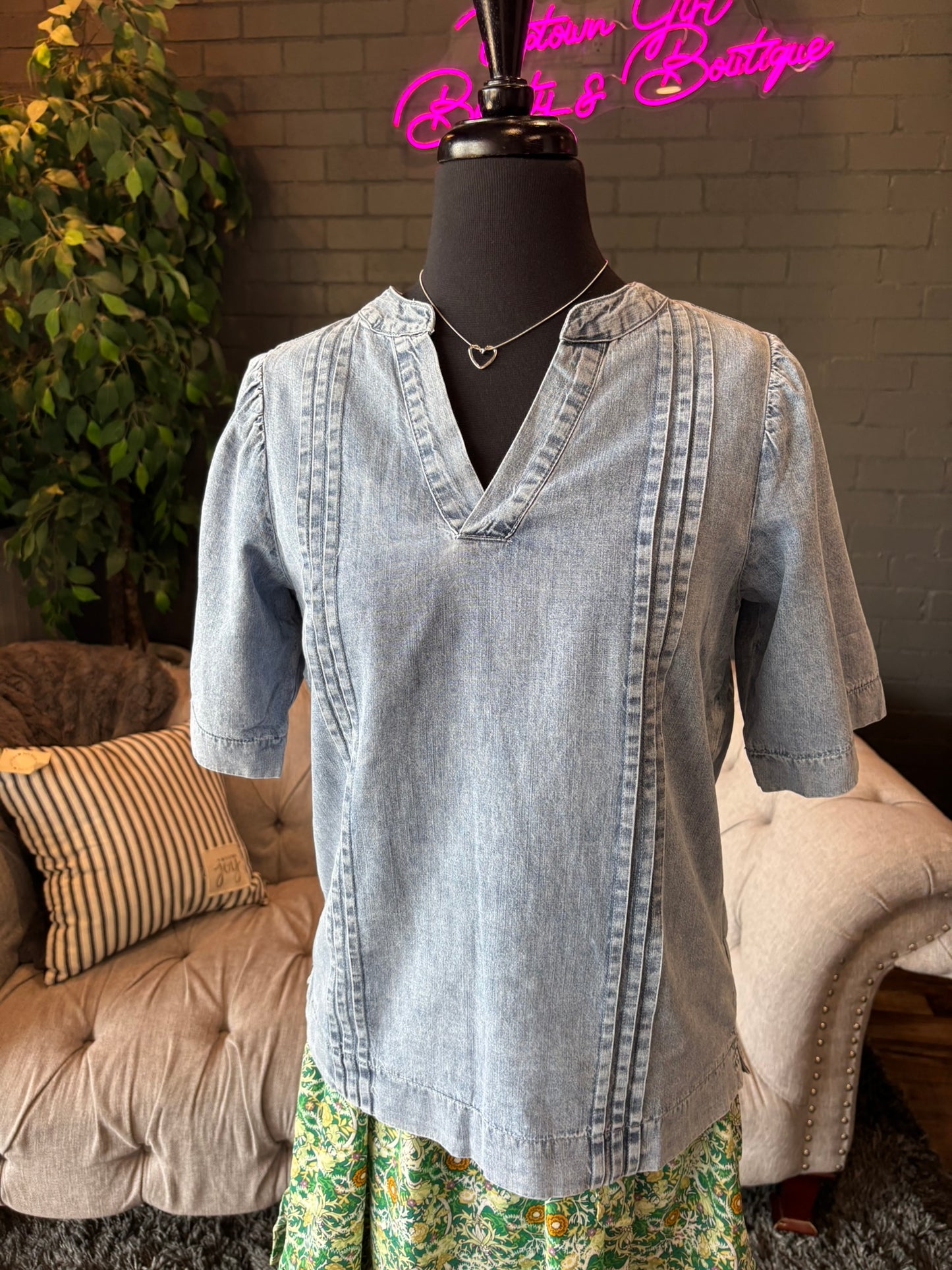 Hadley Denim Tunic