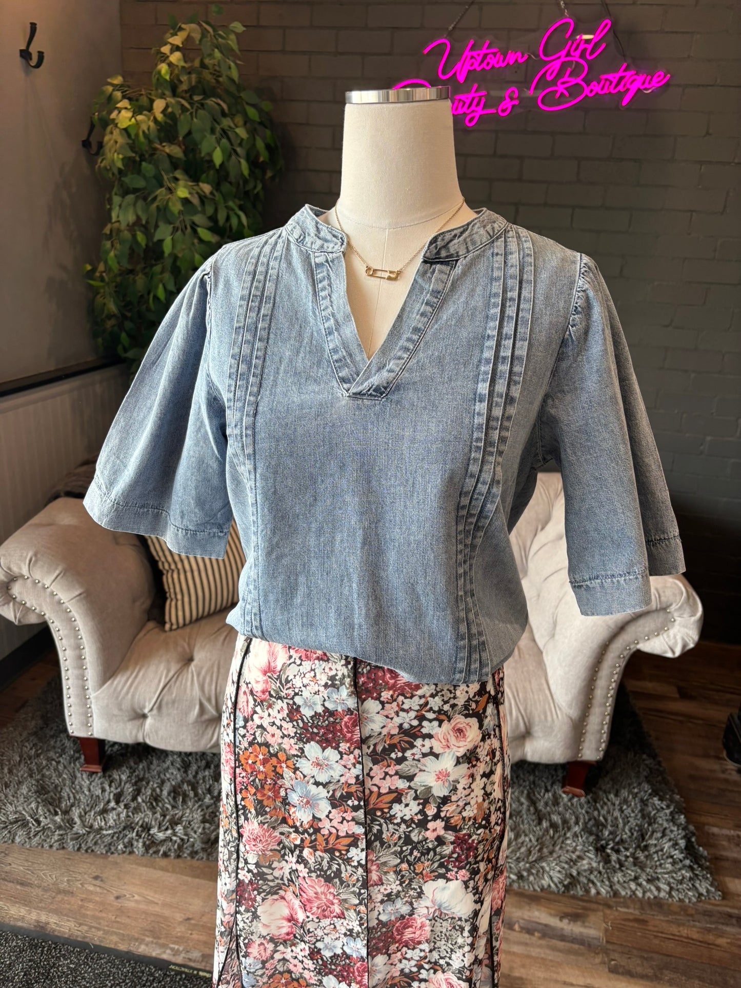 Hadley Denim Tunic