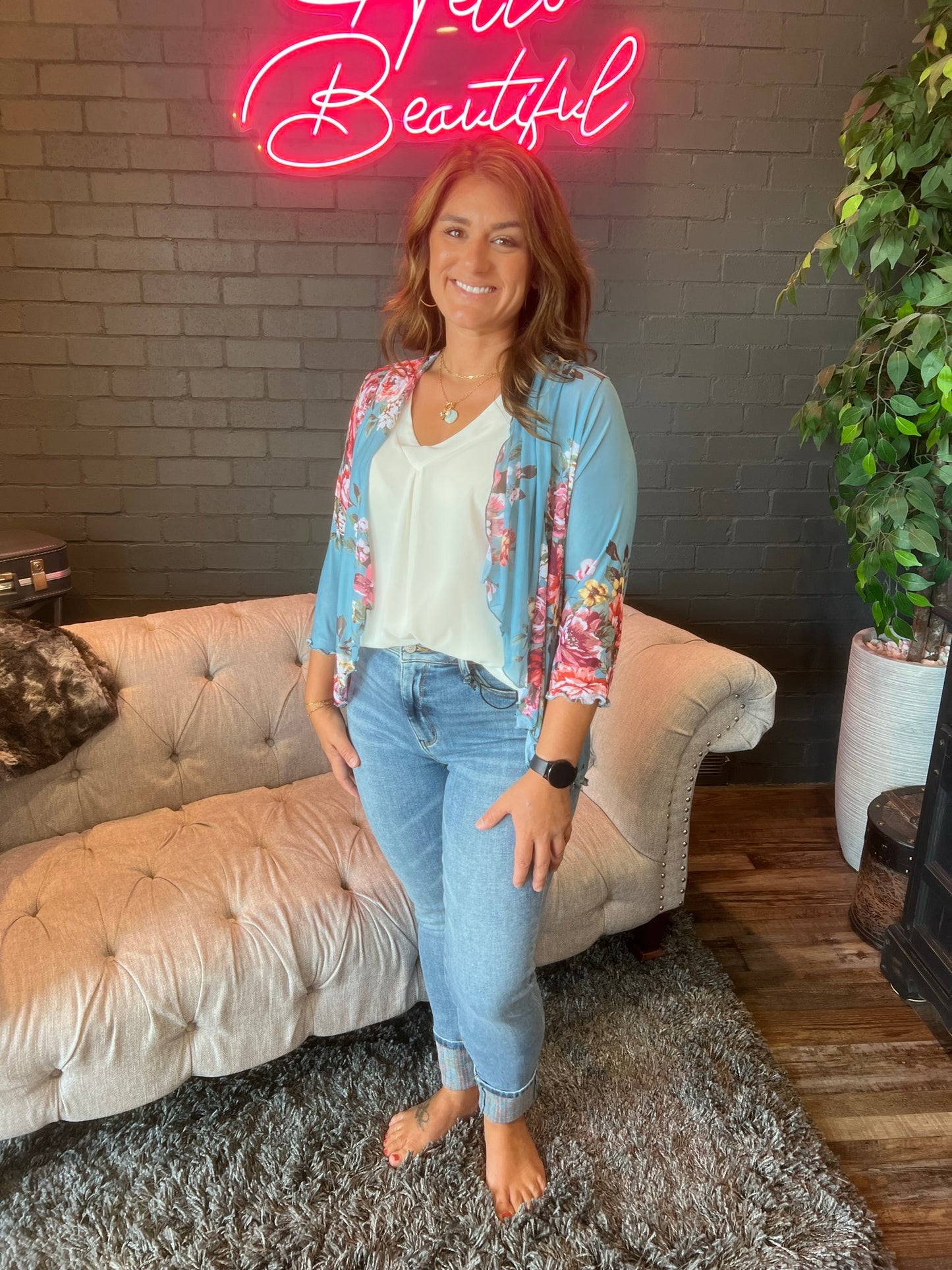 Laura Mesh Cardi