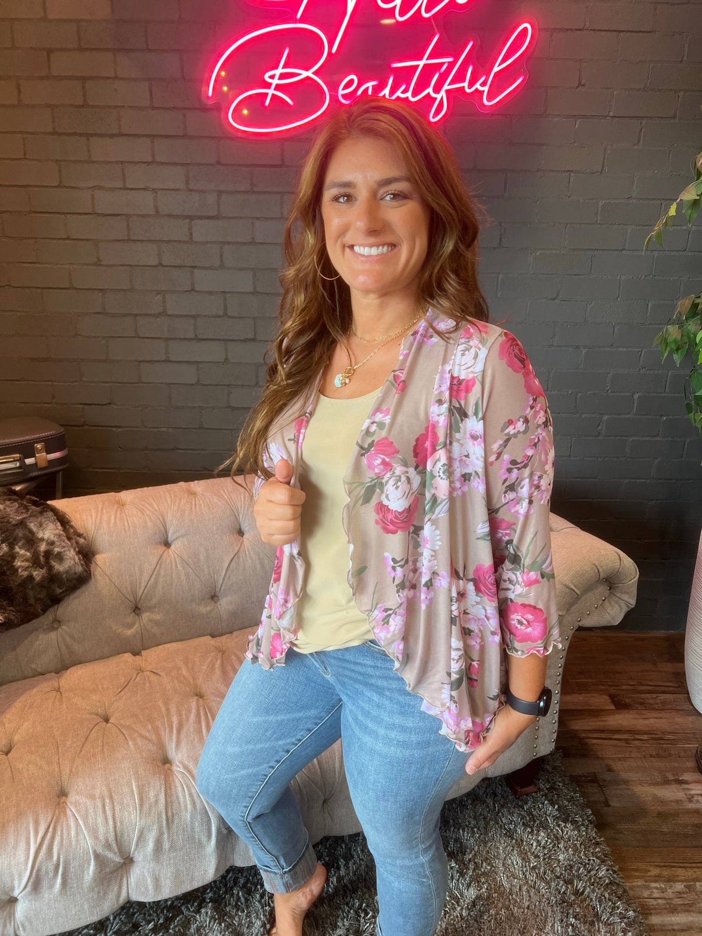 Laura Mesh Cardi