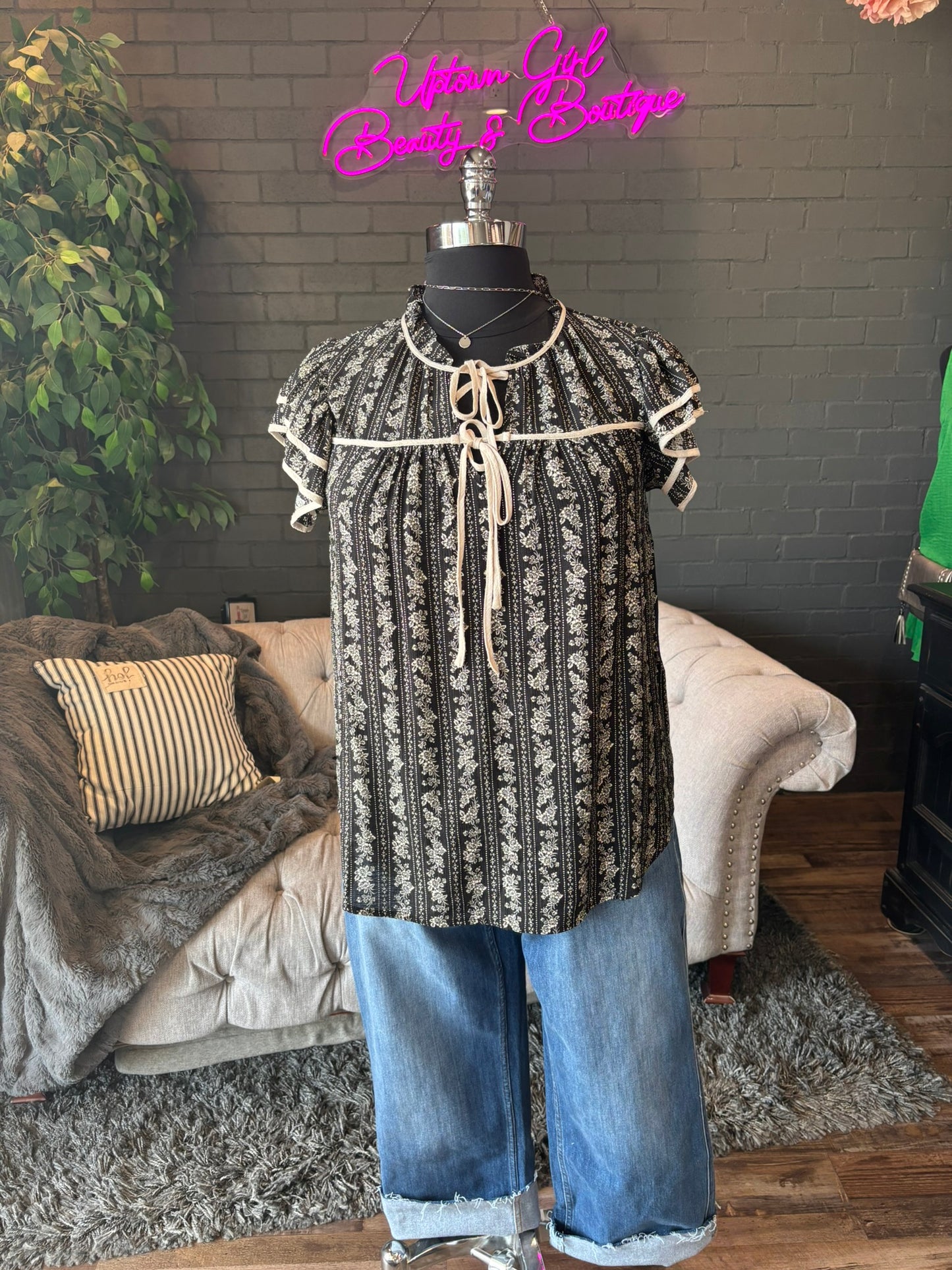 Isabelle Printed Blouse