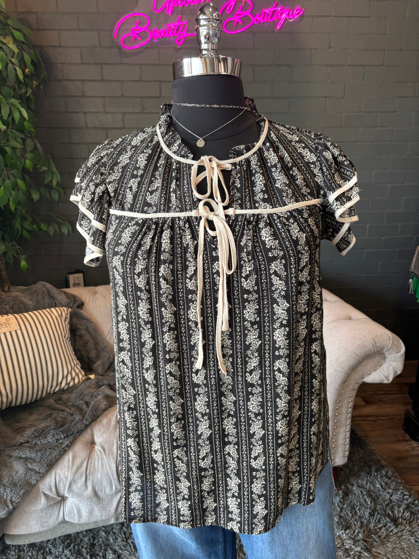 Isabelle Printed Blouse